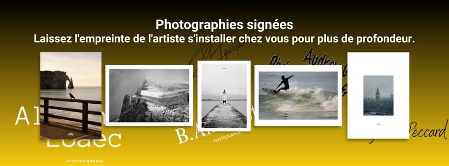 photographies signées