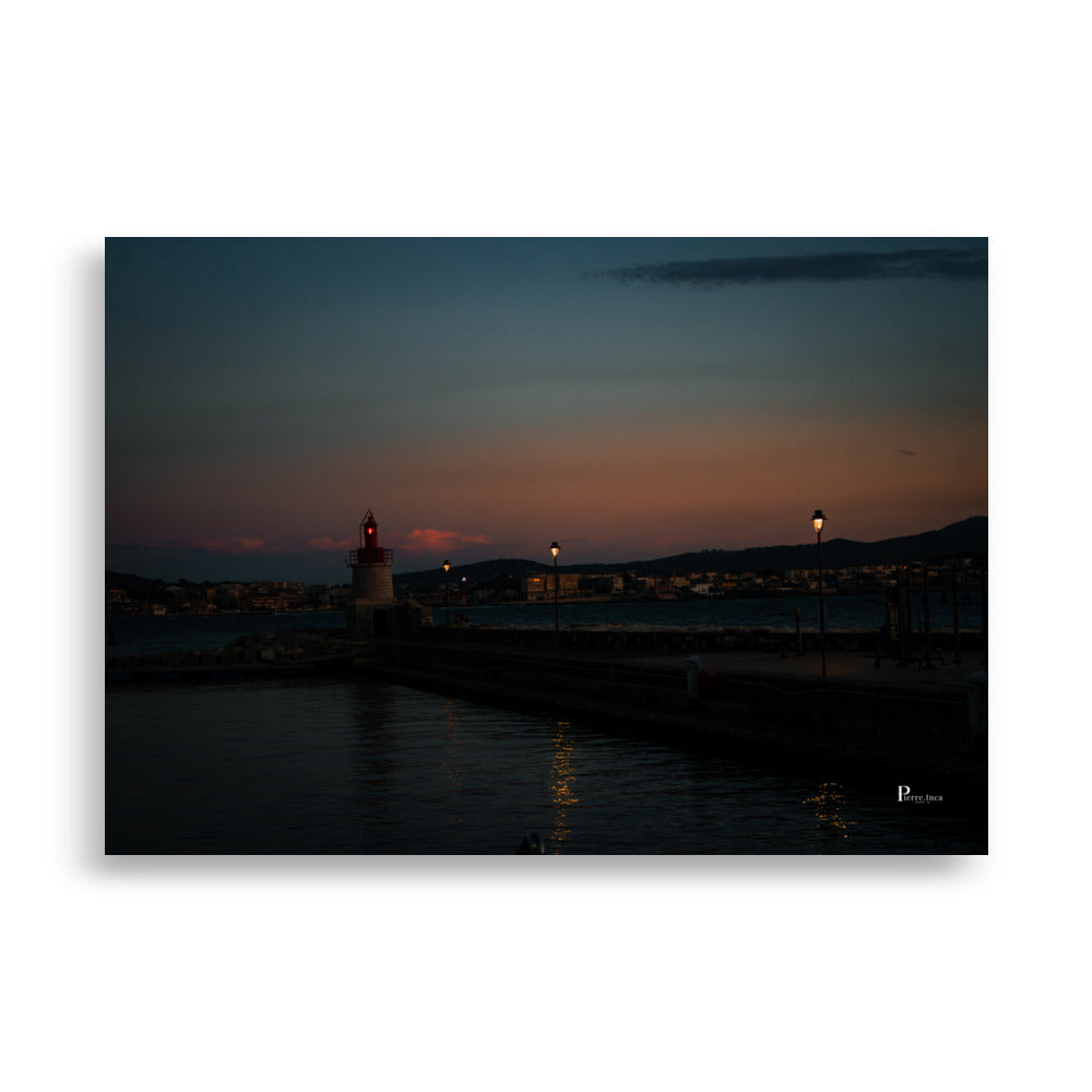 Poster de Sanary sur mer en France 