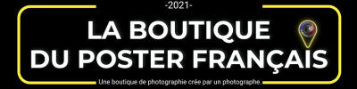 du poster La boutique Français Une boutique de photographie crée par un photographe. 2021