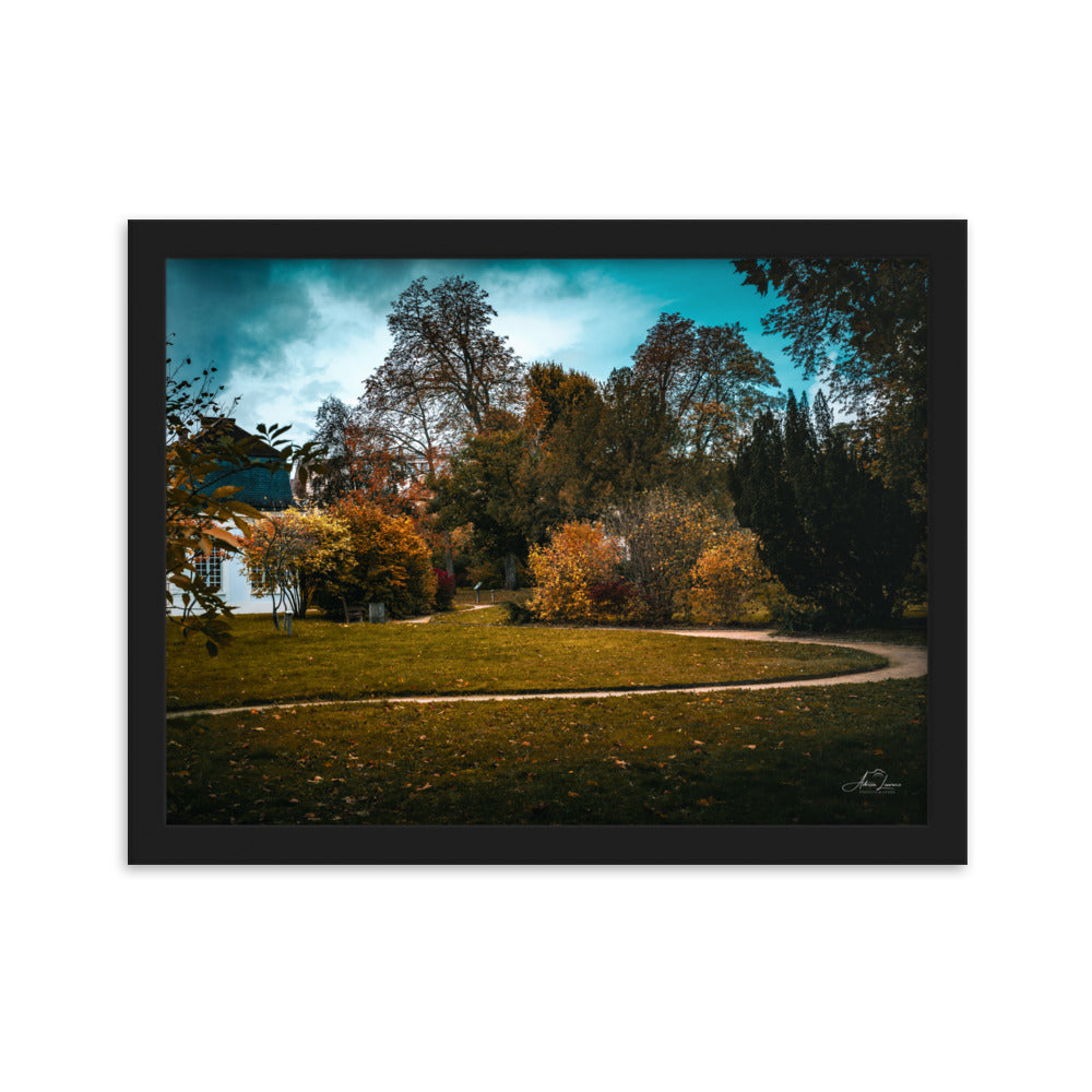Photographie "Jardin des Italiens" par Adrien Louraco, montrant un paysage automnal captivant.