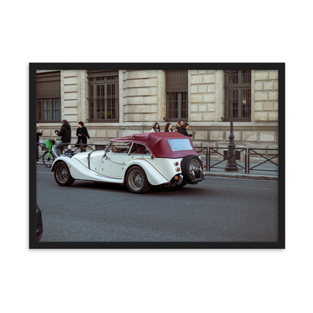 Poster 'MORGAN Tourer' présentant une photographie d'une voiture vintage MORGAN Tourer.