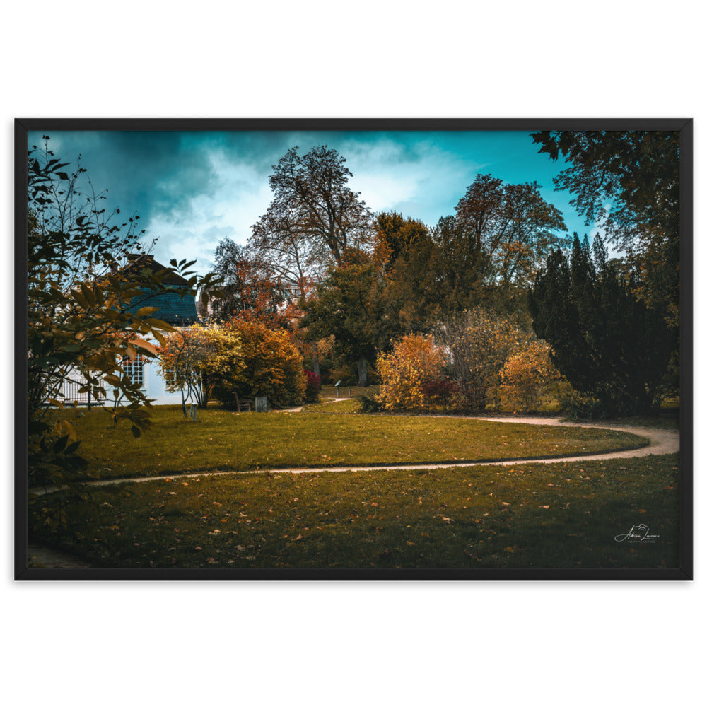 Photographie "Jardin des Italiens" par Adrien Louraco, montrant un paysage automnal captivant.