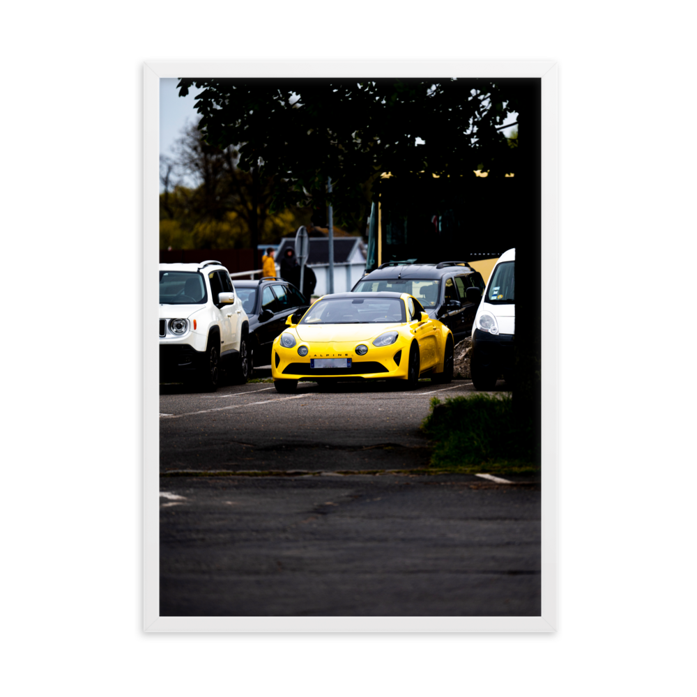 Poster mural et affiche - Alpine A110 N01 – Photographie de voiture de sport française – Poster photographie, photographie murale et des posters muraux unique au monde. La boutique de posters créée par Yann Peccard un Photographe français.