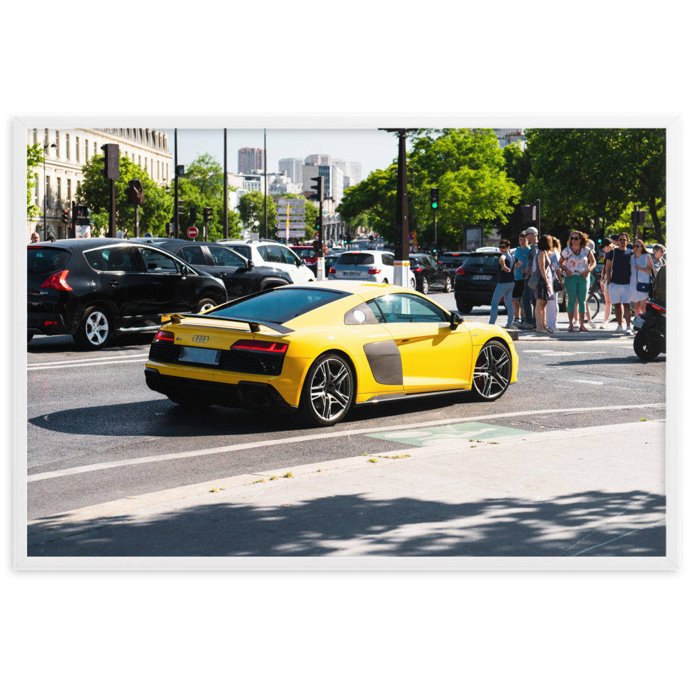 Poster Audi R8 jaune