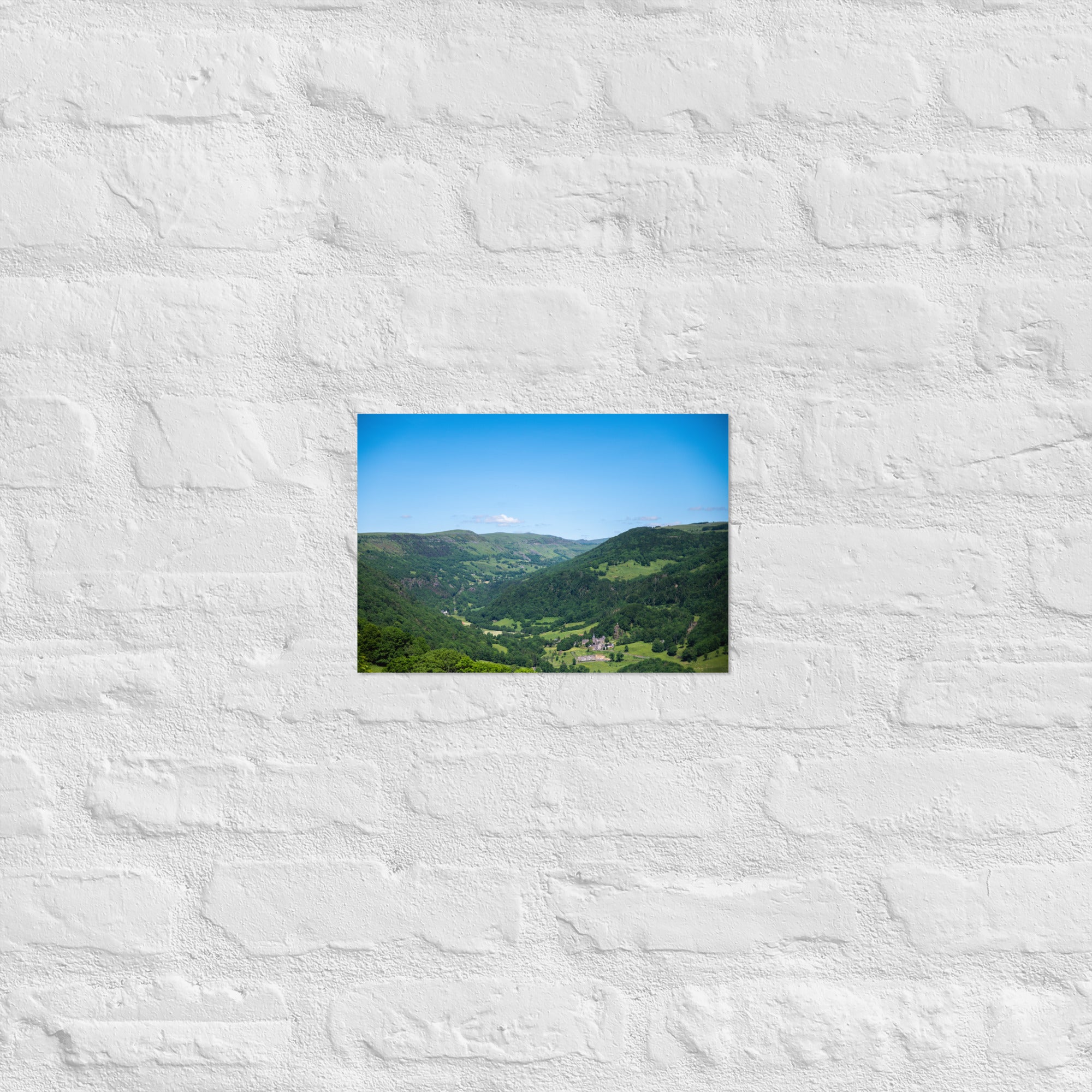 poster mural paysage auvergne 21x30cm