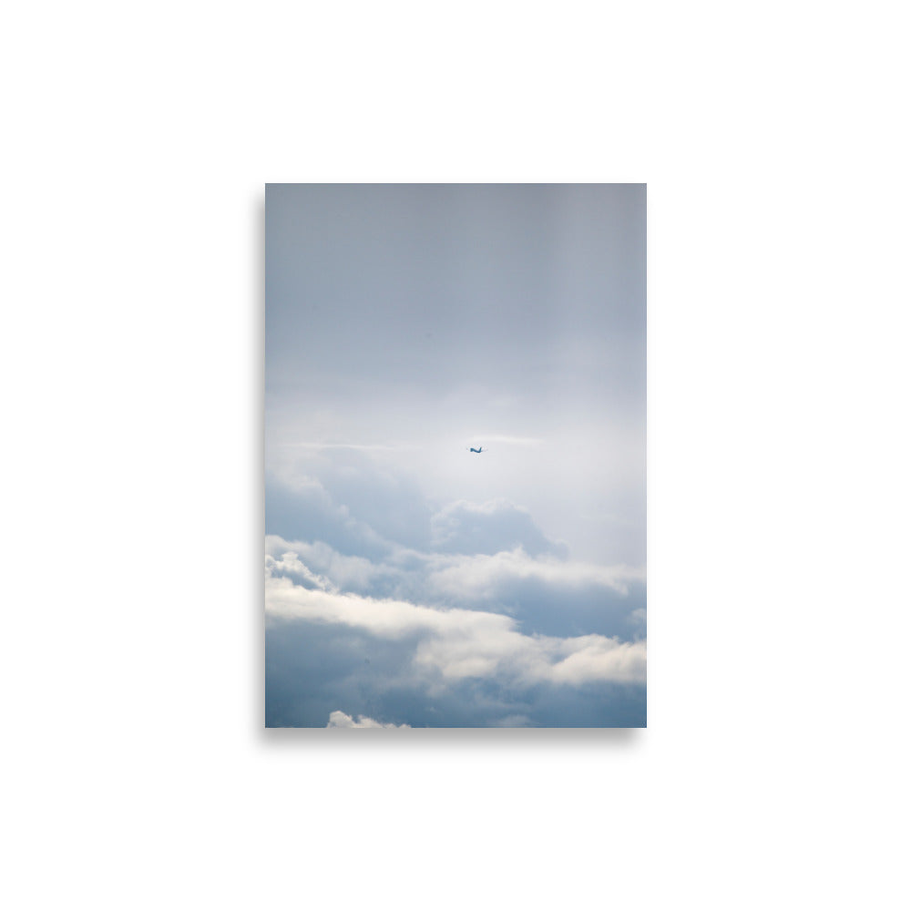 Posters nuages avec avions dans le ciel, 21x30cm