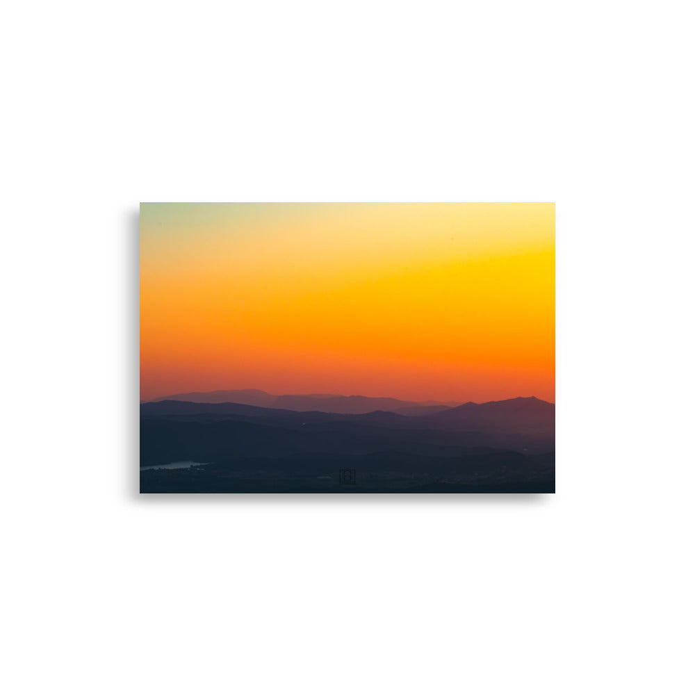 "Les lumières du soir" - photographie de coucher de soleil par Hadrien Geraci