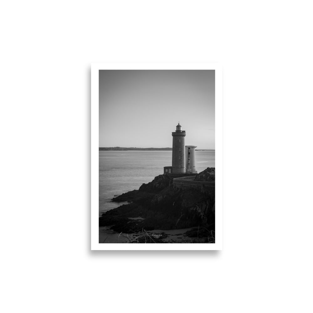 Poster Phare Noir et blanc