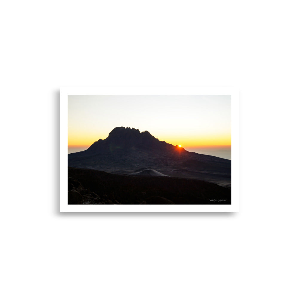 Poster altitude coucher de soleil