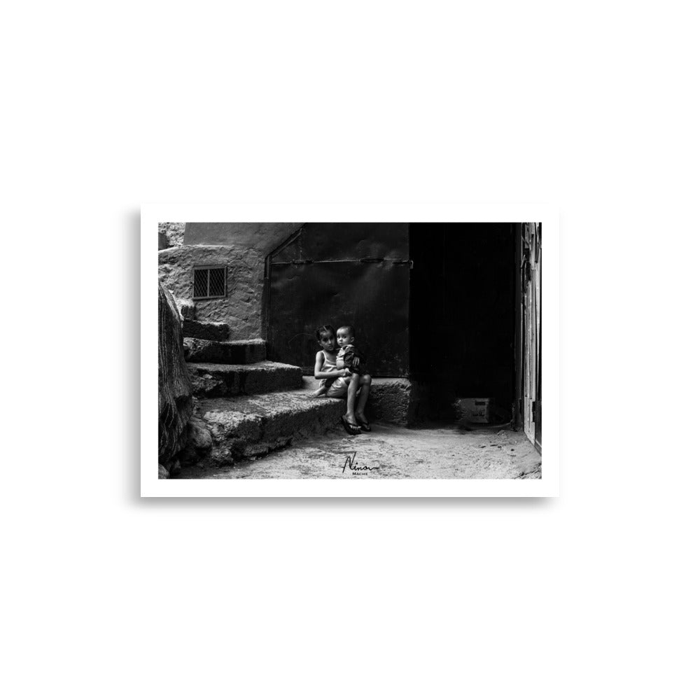 Posters de photographie de rue en noir et blanc avec un appareil argentique