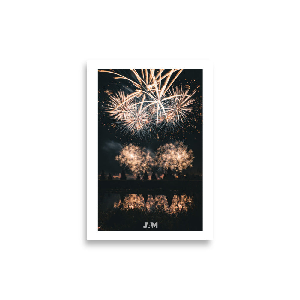 Poster d'un feux d'artifice à Versaille par Julien Arnold