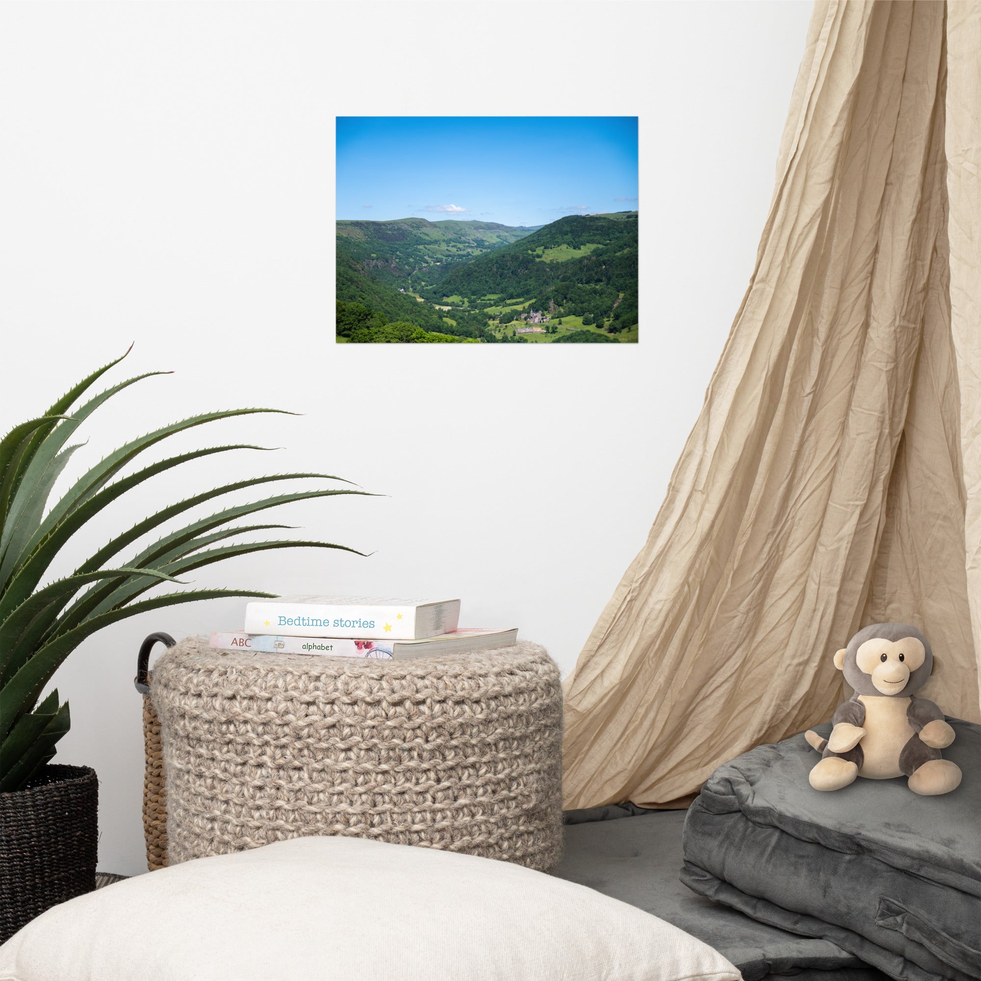 Poster photo paysage auvergne dans le cantal en 70x100cm