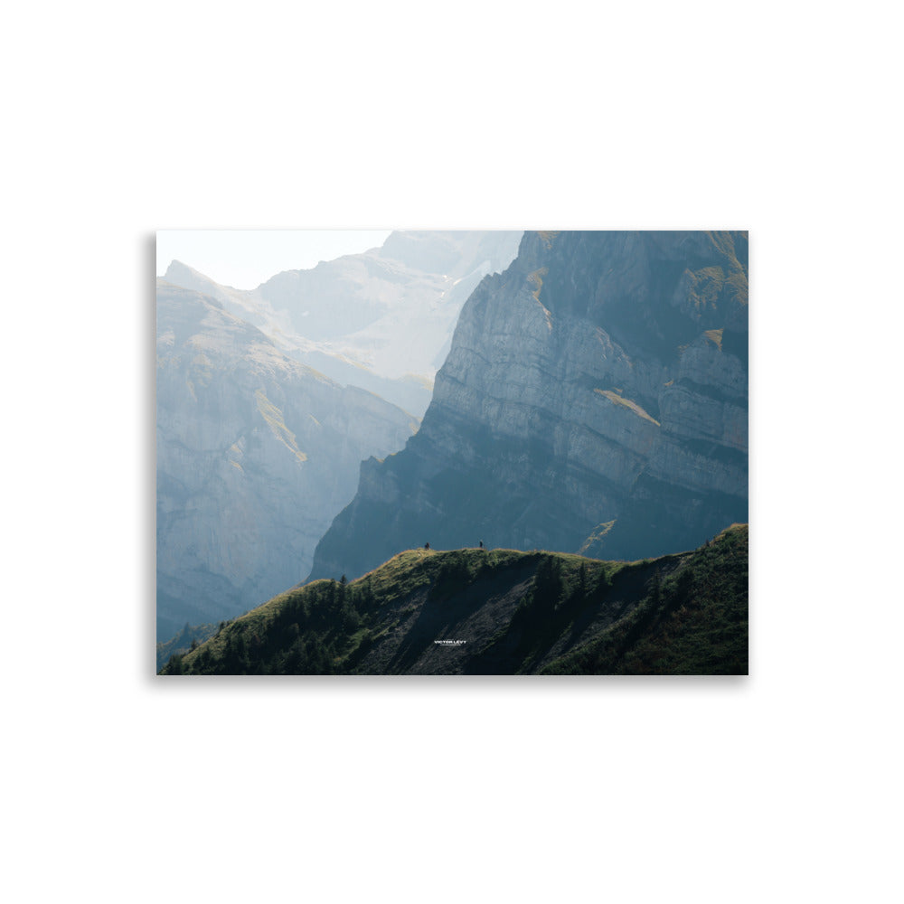 Affiche d'un paysage en montagne