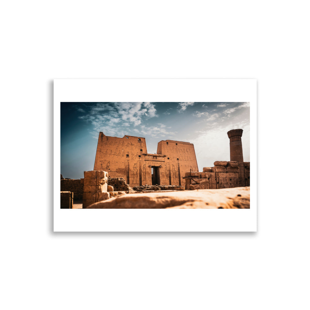 Photographie d'un temple en egypte