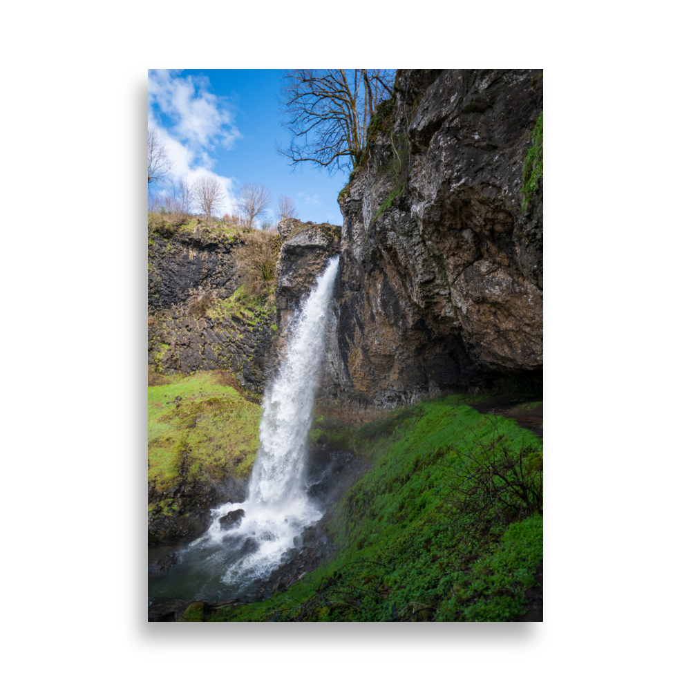 Poster de la Cascade de Salins, vue d'en bas