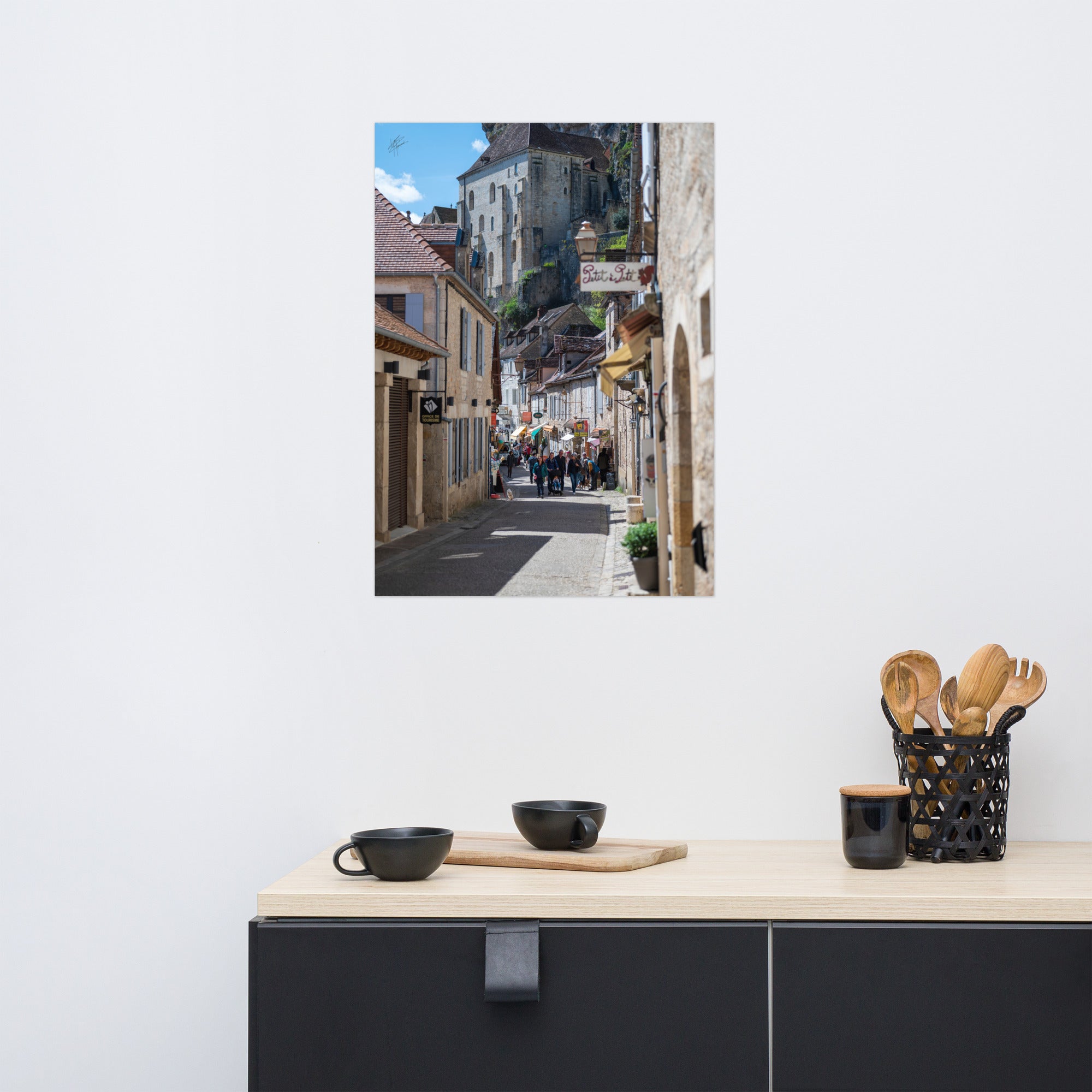 Photographie de la Rue Roland le Preux à Rocamadour, rue historique et commerçante.