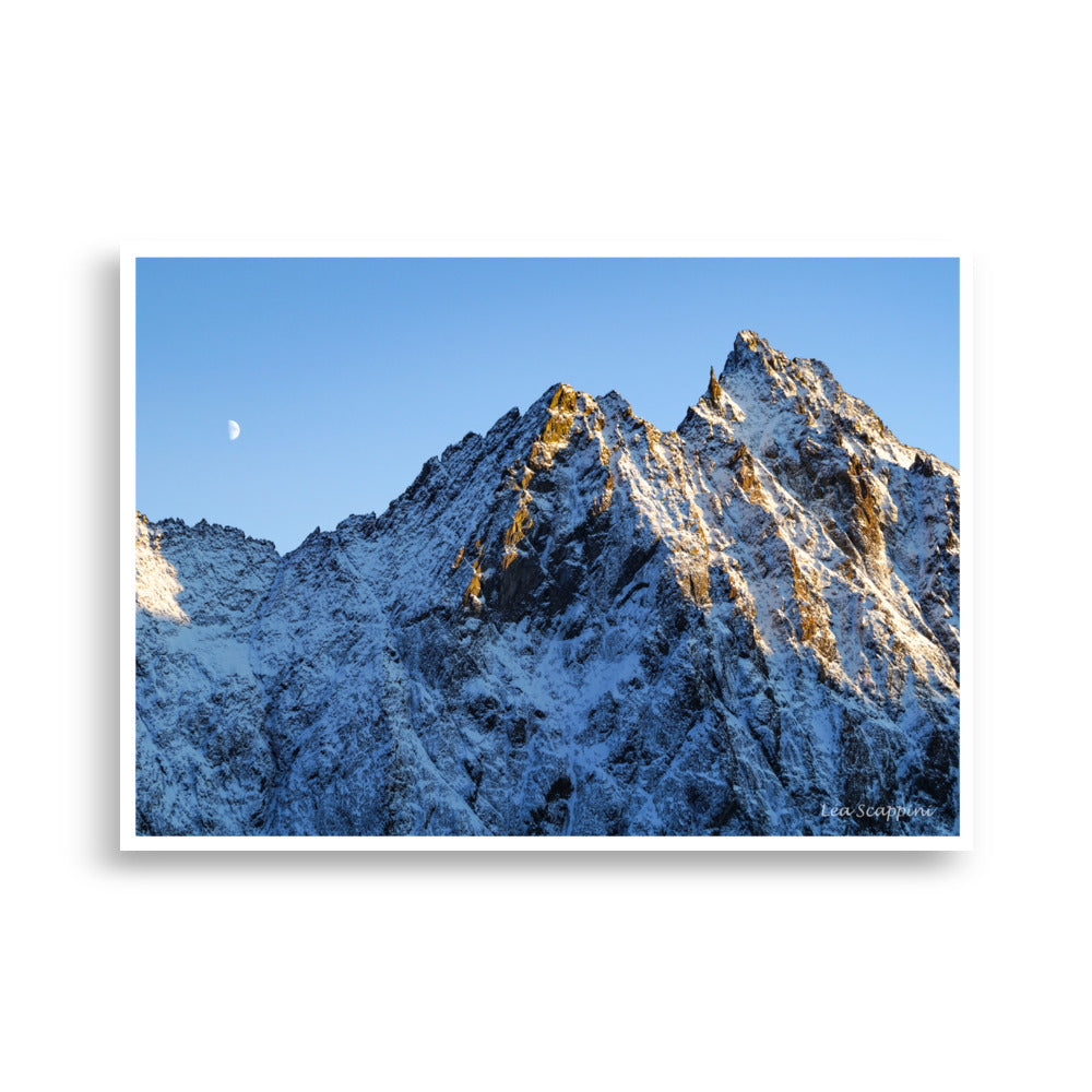 Montagne et lune