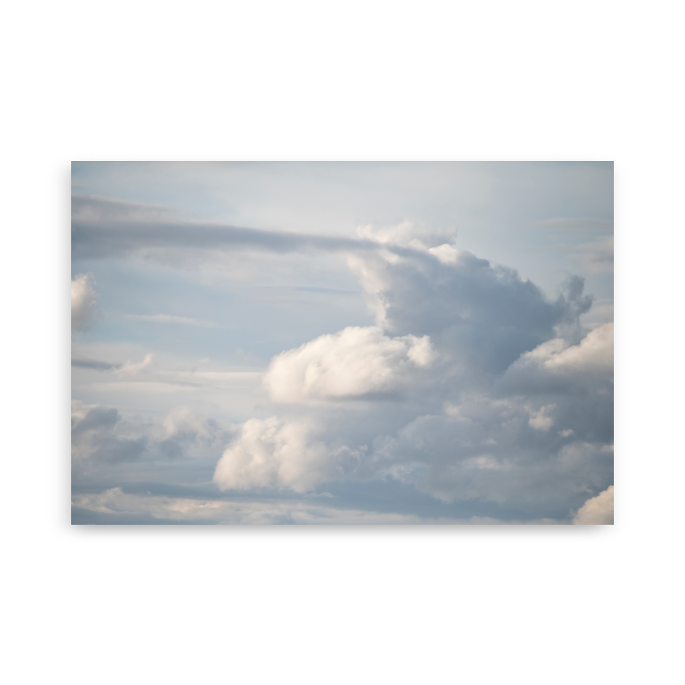 Poster - Nuages N12 – Photographie des nuages – De la photographie et des posters muraux unique au monde pour un intérieur d'artiste. La boutique de posters créée par Yann Peccard un Photographe français.