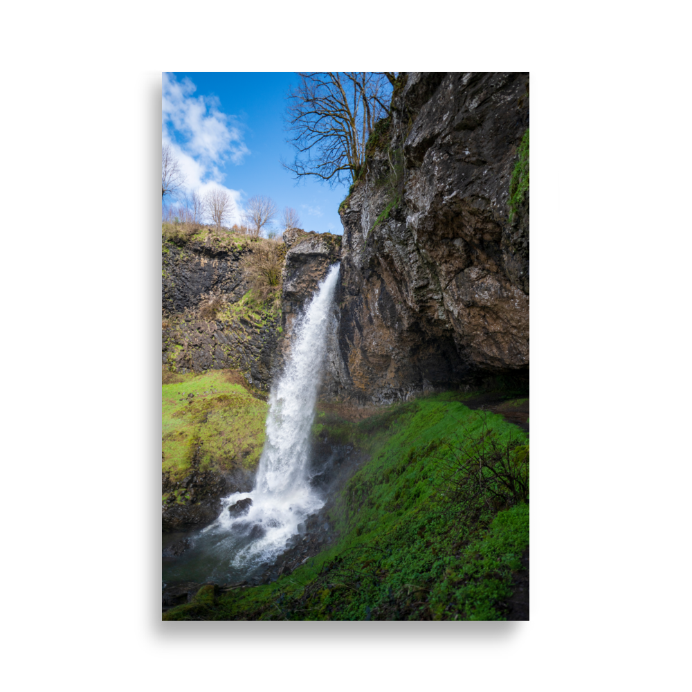 Poster de la Cascade de Salins, vue d'en bas