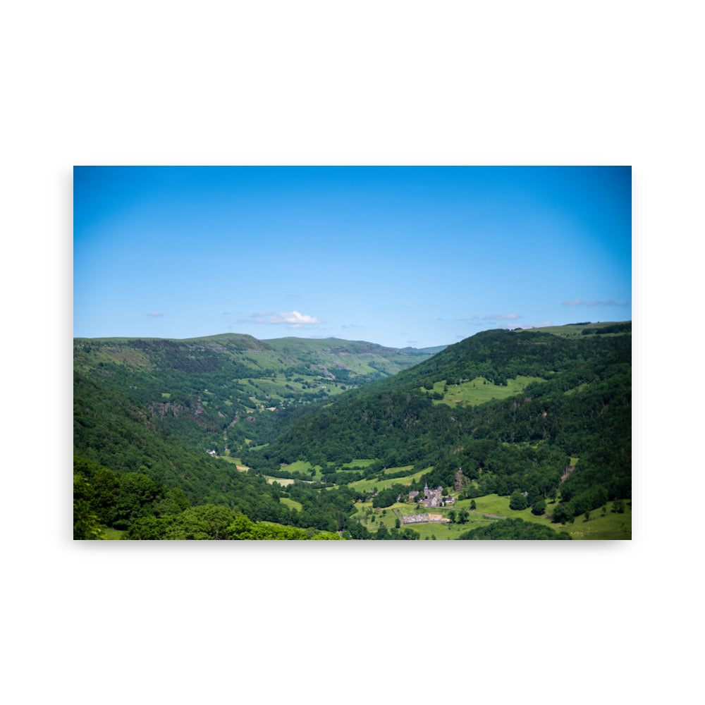 Poster photo paysage auvergne dans le cantal en 70x100cmPoster photo paysage auvergne dans le cantal en 70x100cm