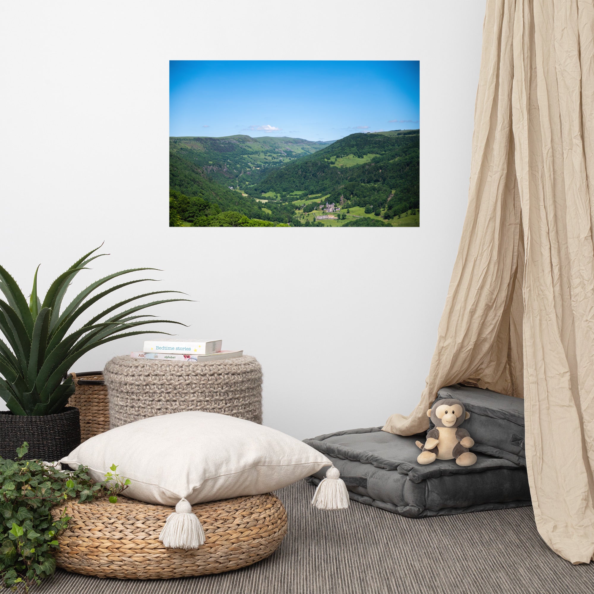 Poster photo paysage auvergne dans le cantal en 70x100cm