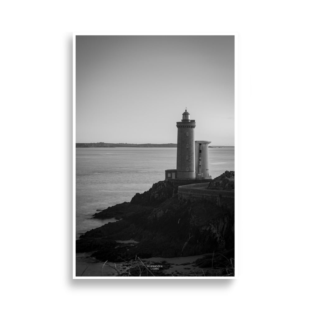 Poster Phare Noir et blanc