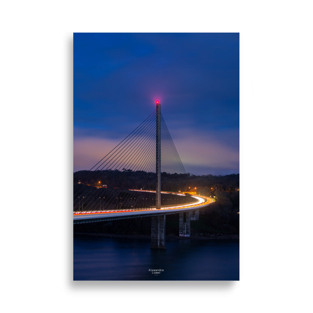 Affiche le Pont de l'Iroise à Brest