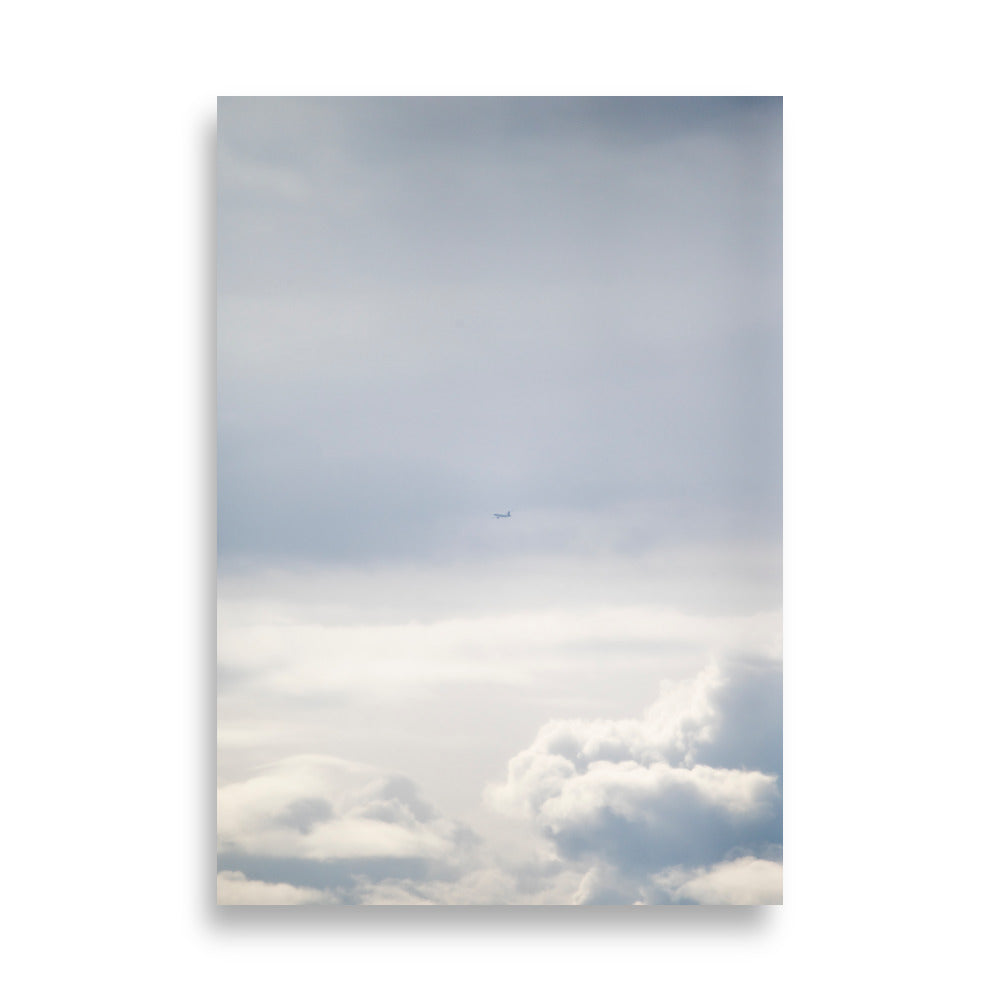 Poster de nuages en 70x100cm pour décoration murale