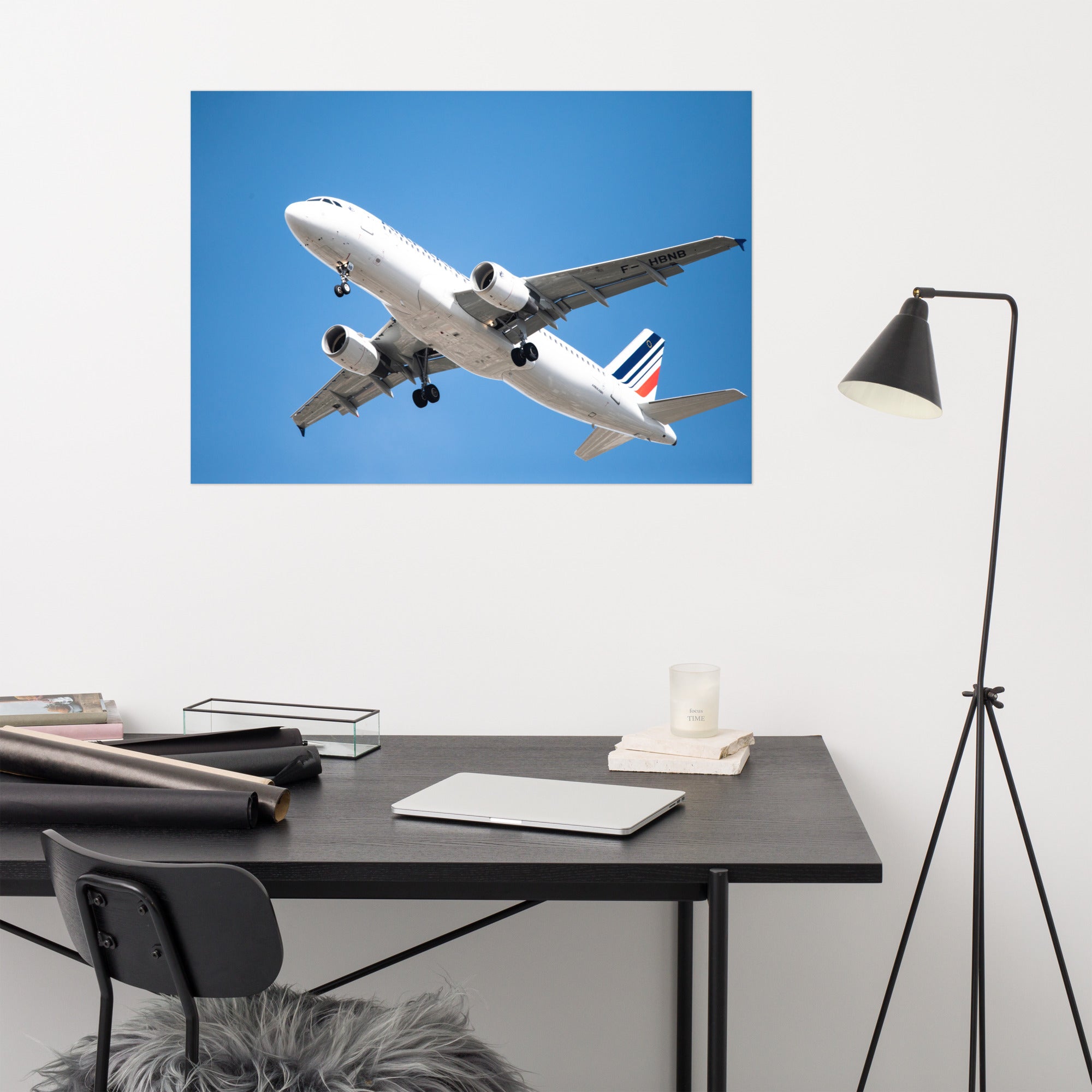 Poster haute définition d'un Airbus A320