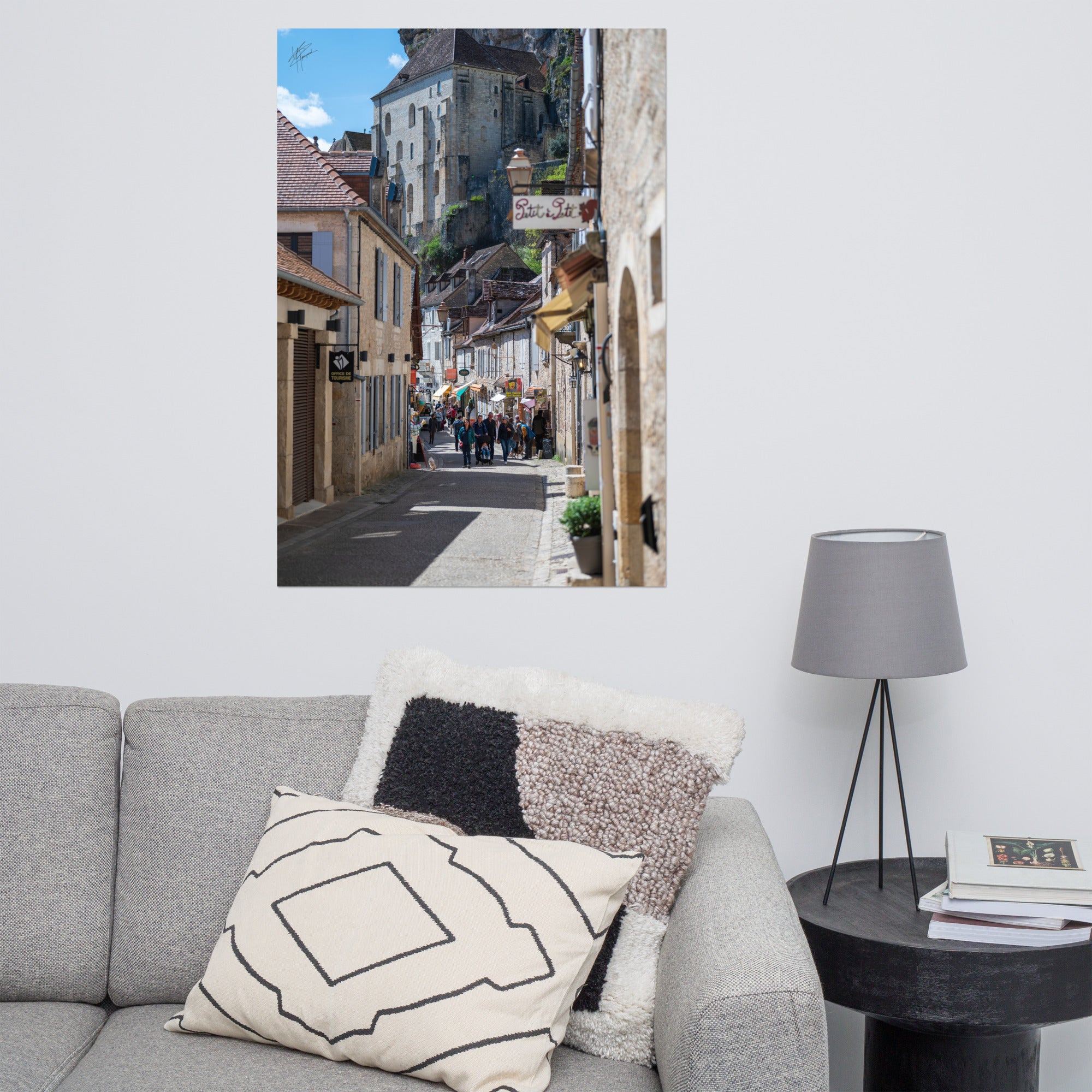 Photographie de la Rue Roland le Preux à Rocamadour, rue historique et commerçante.