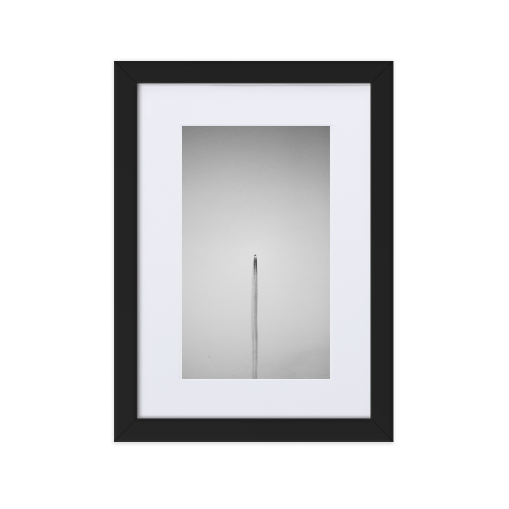 Poster - La ligne grise – Photographie d'avion en noir et blanc – De la photographie murale et des posters unique au monde. La boutique de posters créée par Yann Peccard un Photographe français.