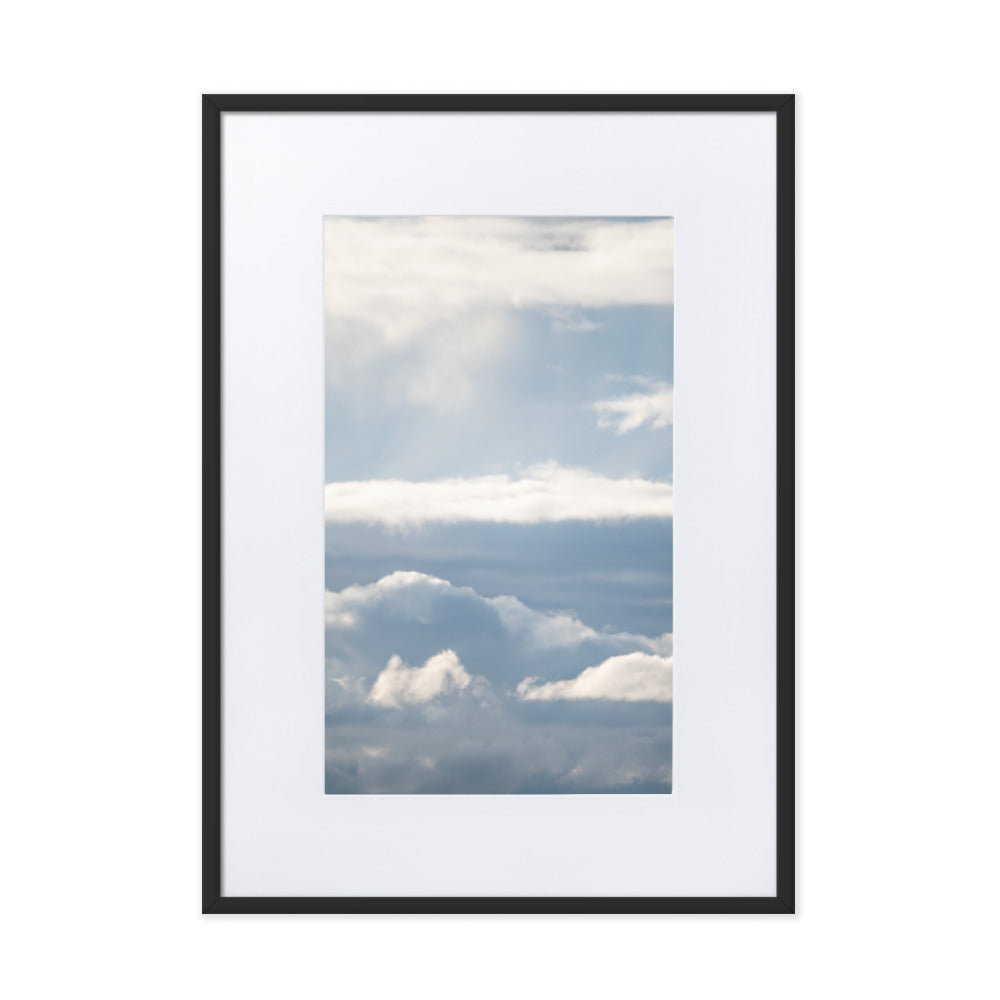 Poster 50x70 Nuages - Une photographie captivante des nuages, apportant une atmosphère sereine à votre intérieur