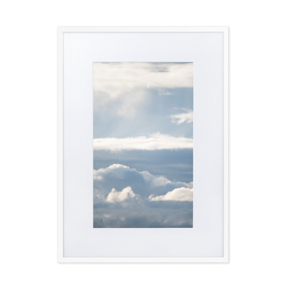 Poster 50x70 Nuages - Une photographie captivante des nuages, apportant une atmosphère sereine à votre intérieur