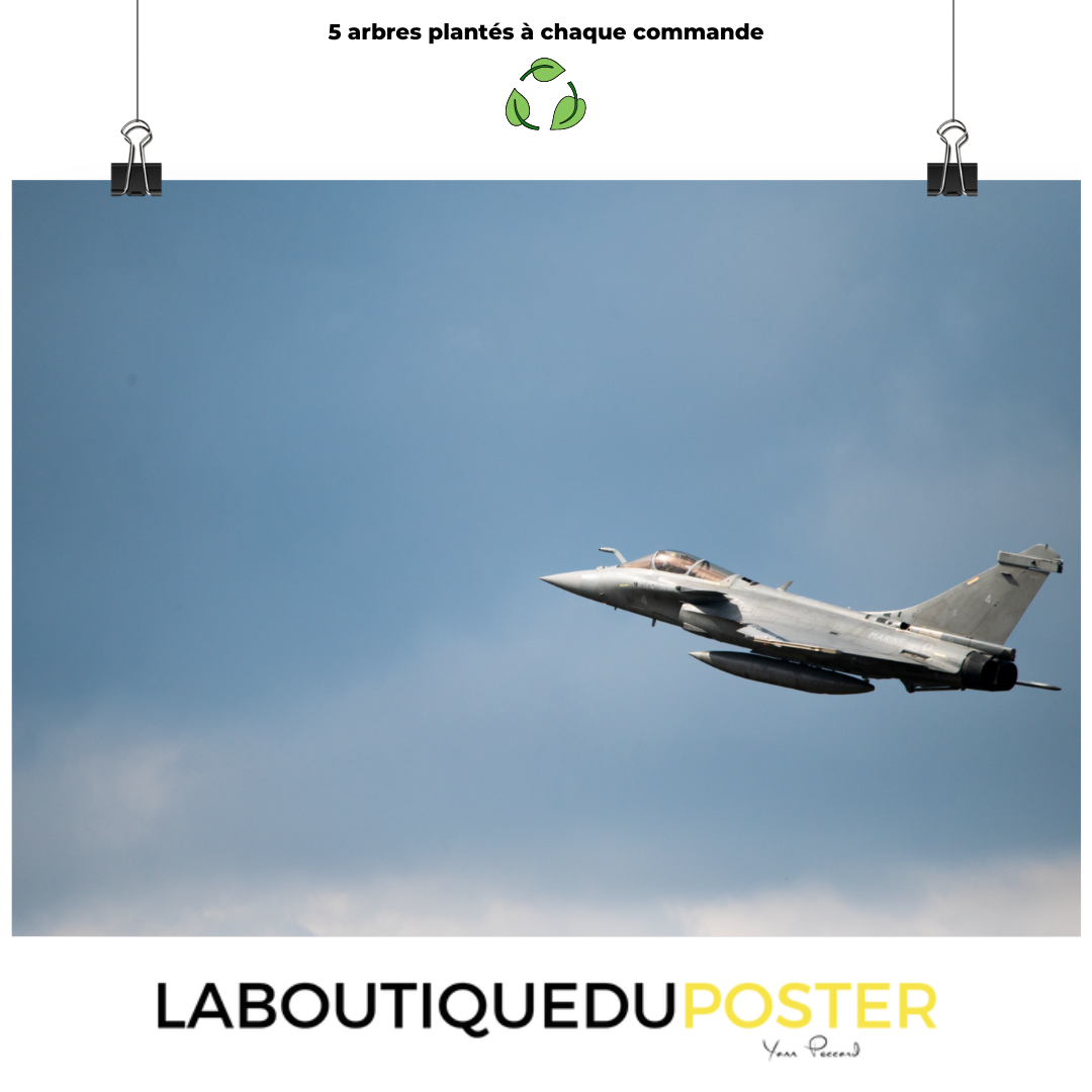 Poster mural - Avion Le Rafale N01 – Photographie d'avion de chasse – Poster photo, poster XXL, Photo d’art, photographie murale et des posters muraux des photographies de rue unique au monde. La boutique de posters créée par un Photographe français.