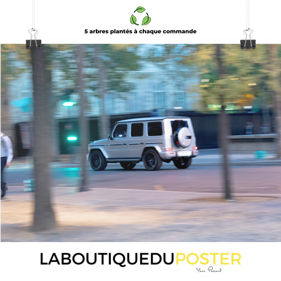 Poster mural - Mercedes Classe G – Photographie de 4x4 – Poster photo, poster XXL, photographie murale et des posters muraux unique au monde. La boutique de posters créée par Yann Peccard un Photographe français.