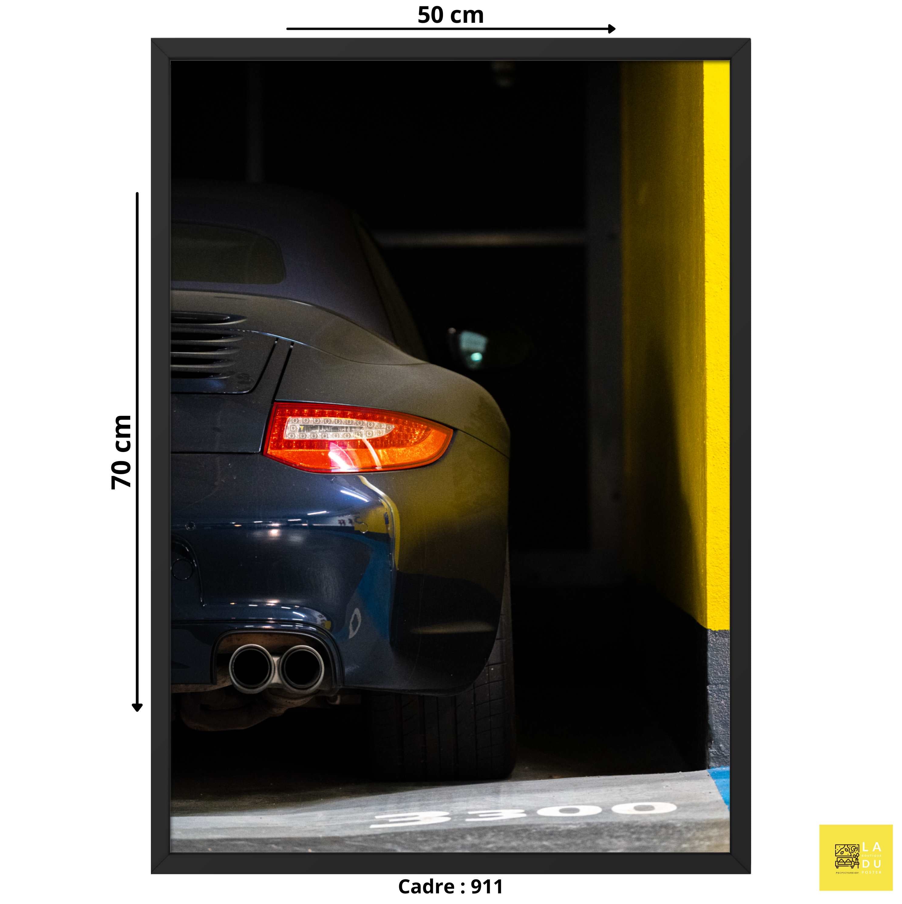 Porsche 911 type 997 carrera s - Poster encadré - La boutique du poster Français