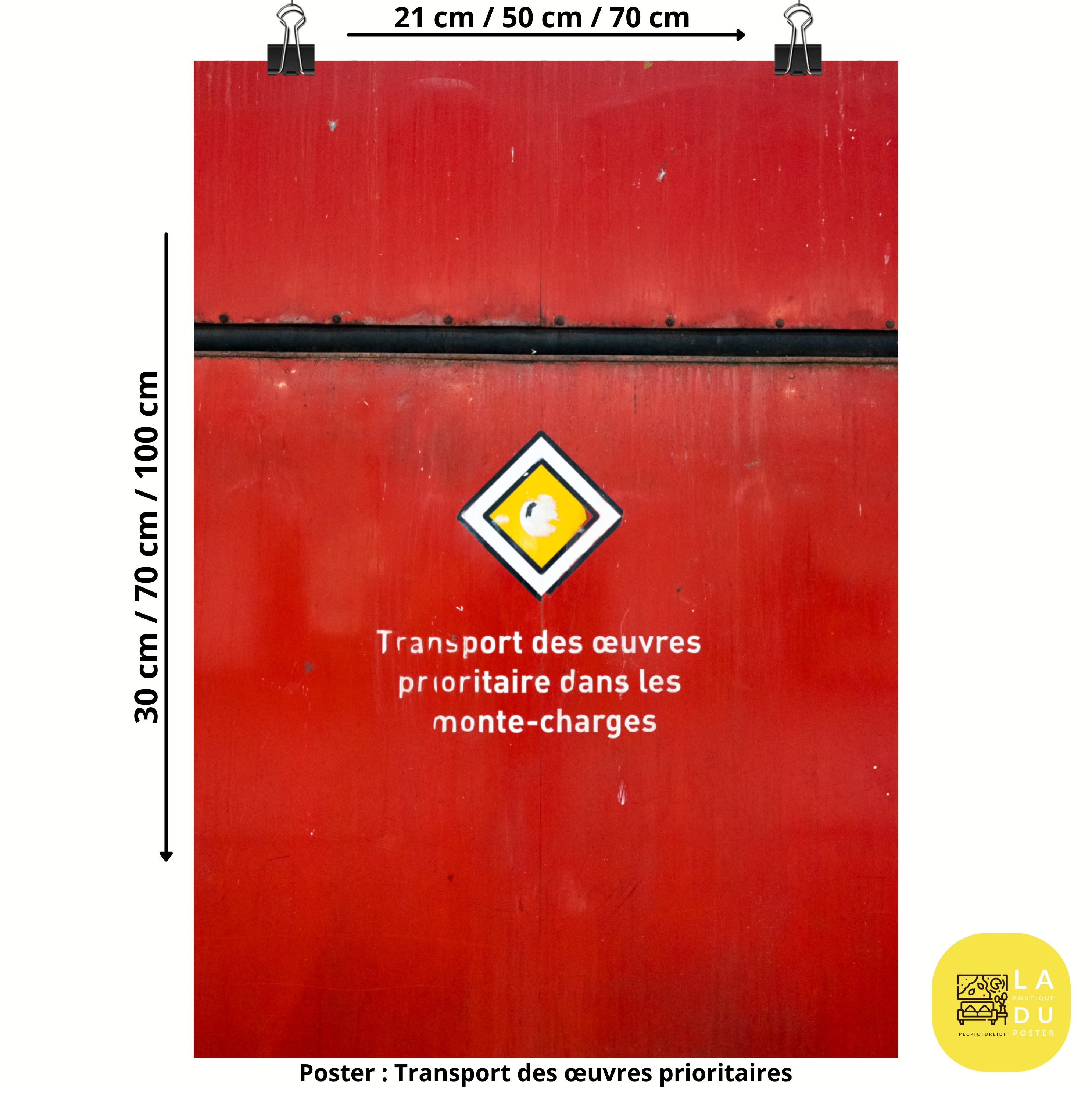 Poster mural - Transport des œuvres prioritaires – Photographie – Poster photo, poster XXL, photographie murale et des posters muraux unique au monde. La boutique de posters créée par Yann Peccard un Photographe français.