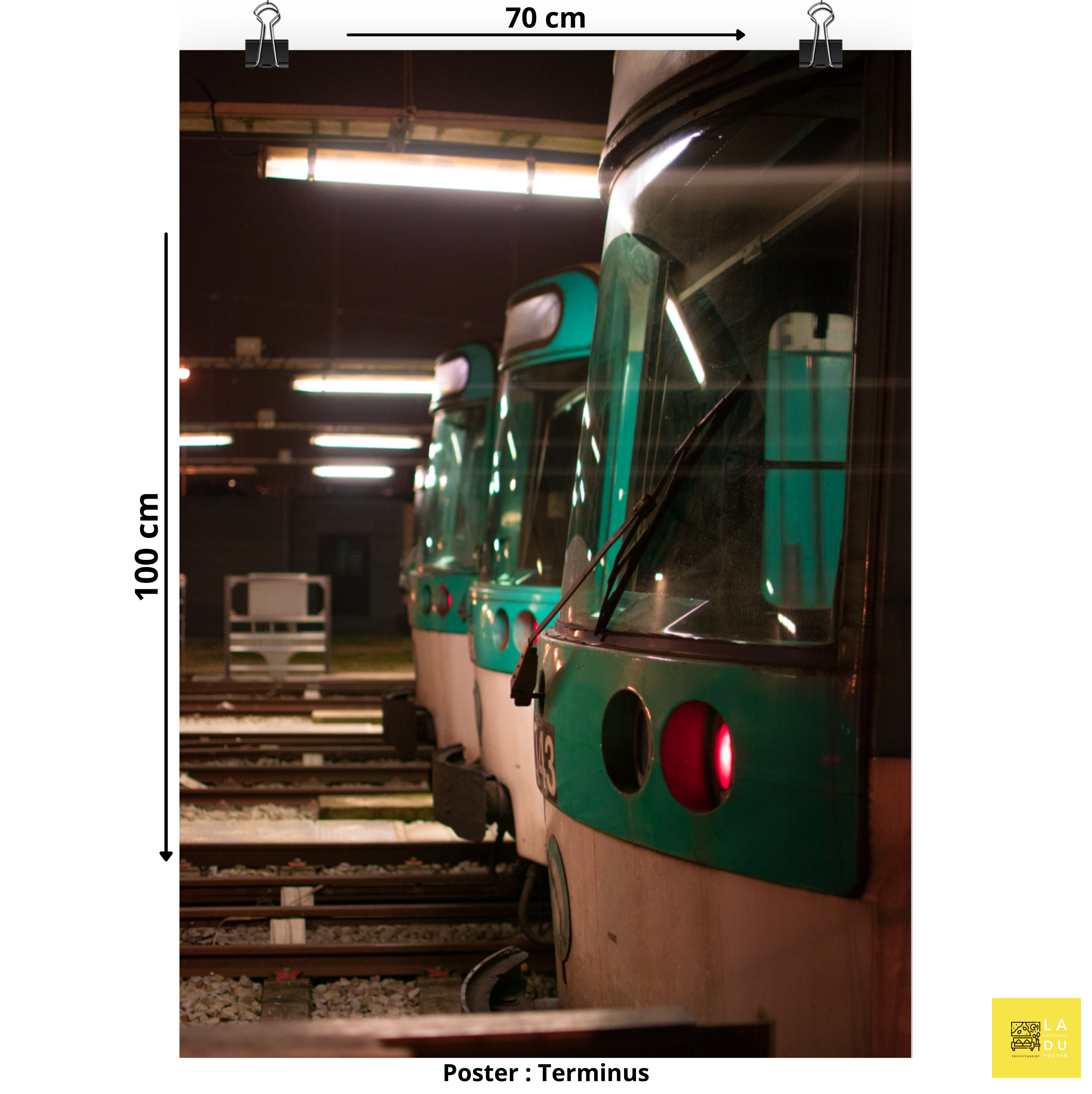 Terminus du métro - Poster - La boutique du poster Français