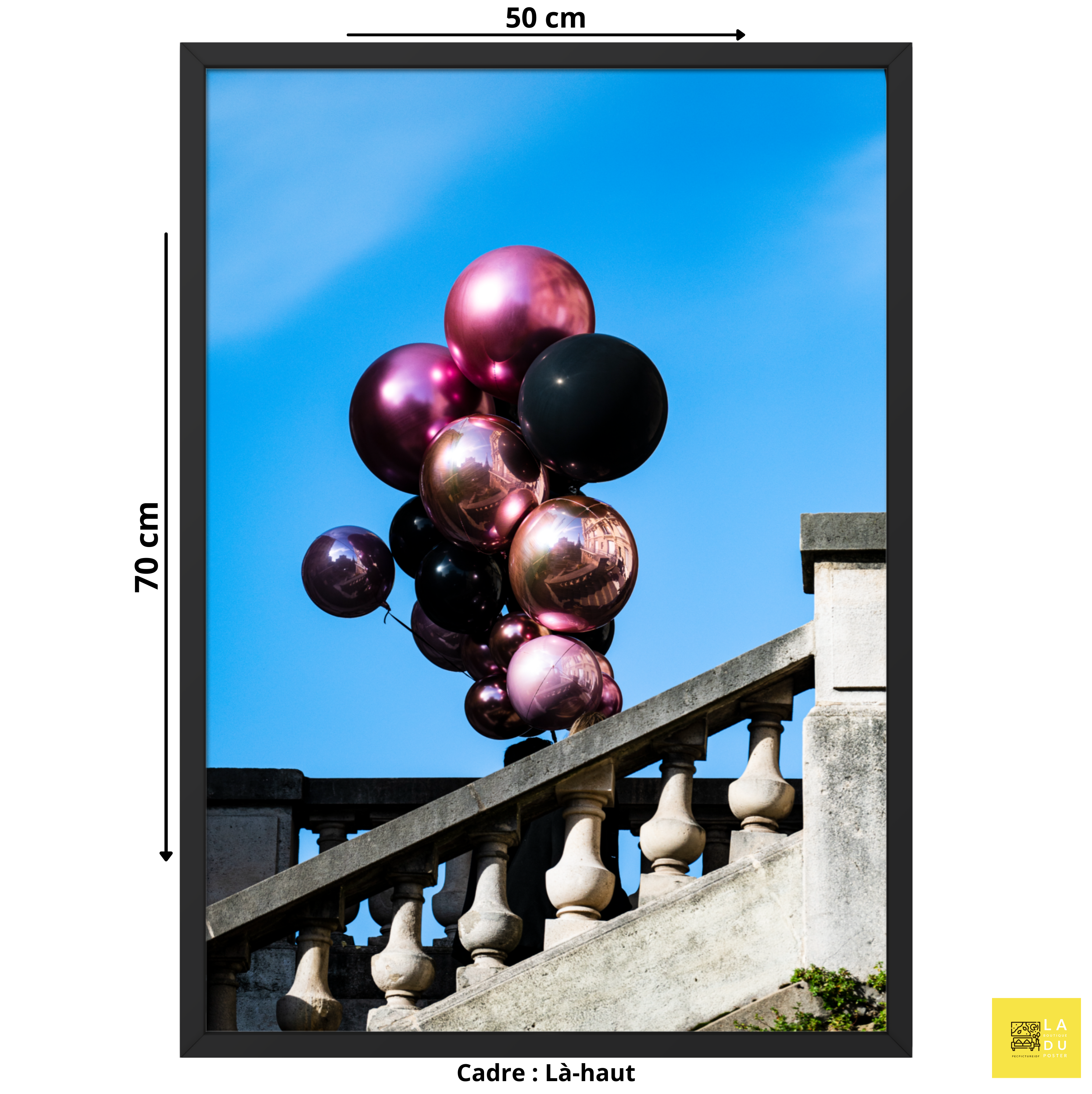Poster mural - Là-haut – Photographie de rue à Paris – Poster photo, poster XXL, Photo d’art, photographie murale et des posters muraux des photographies de rue unique au monde. La boutique de posters créée par un Photographe français.