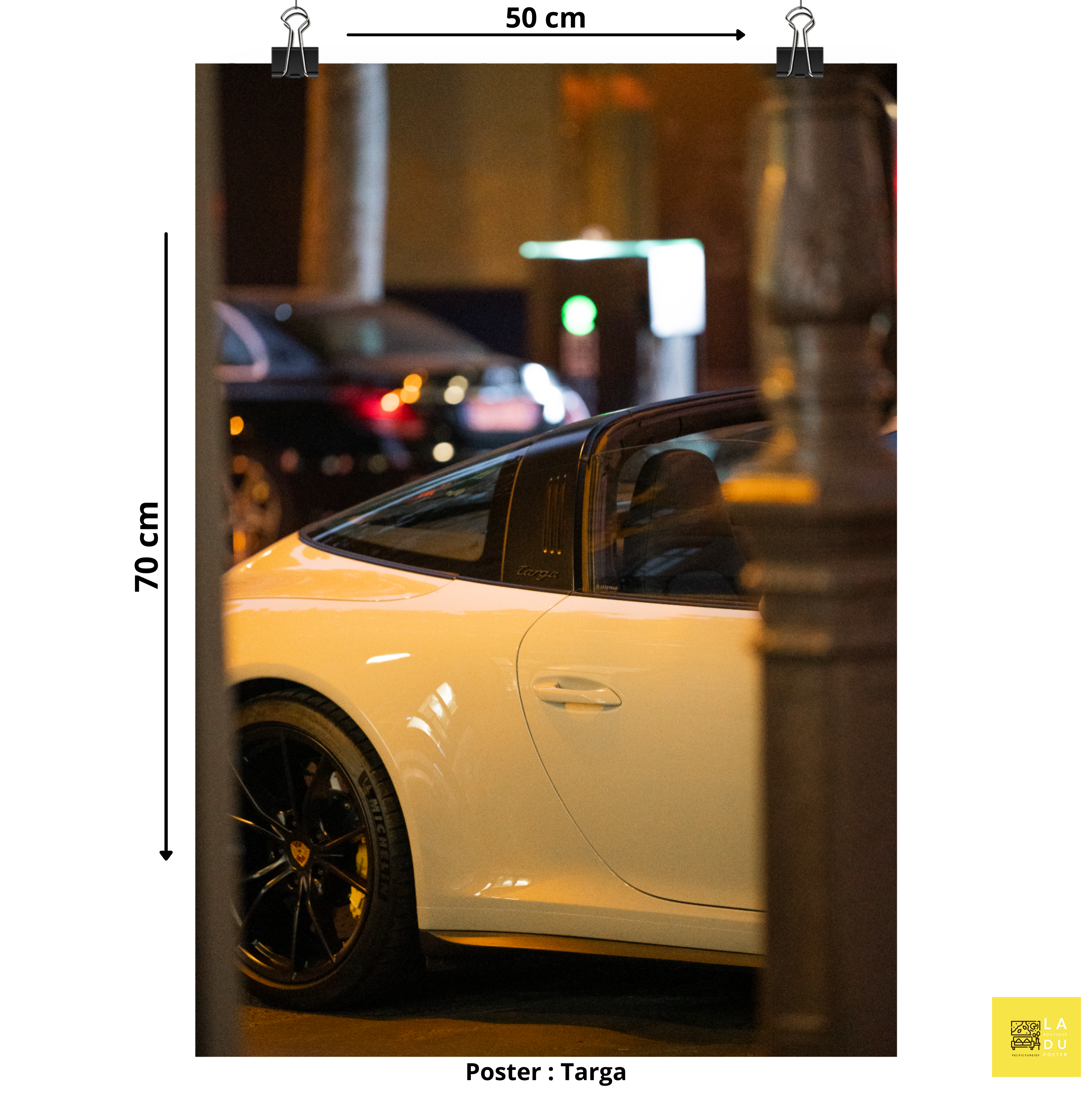 Porsche 911 Targa - Poster - La boutique du poster Français