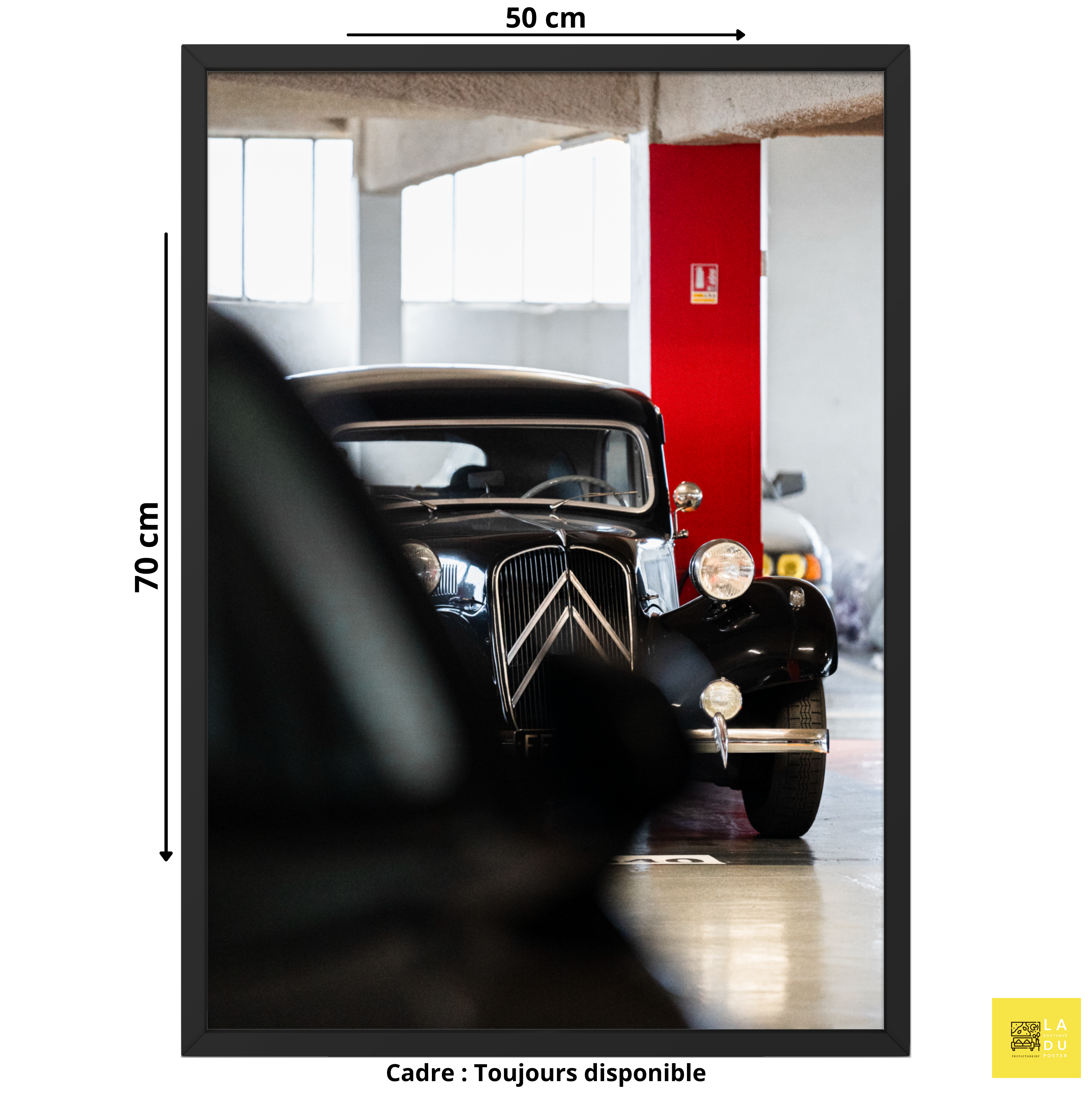 Citroën traction avant - Poster encadré - La boutique du poster Français