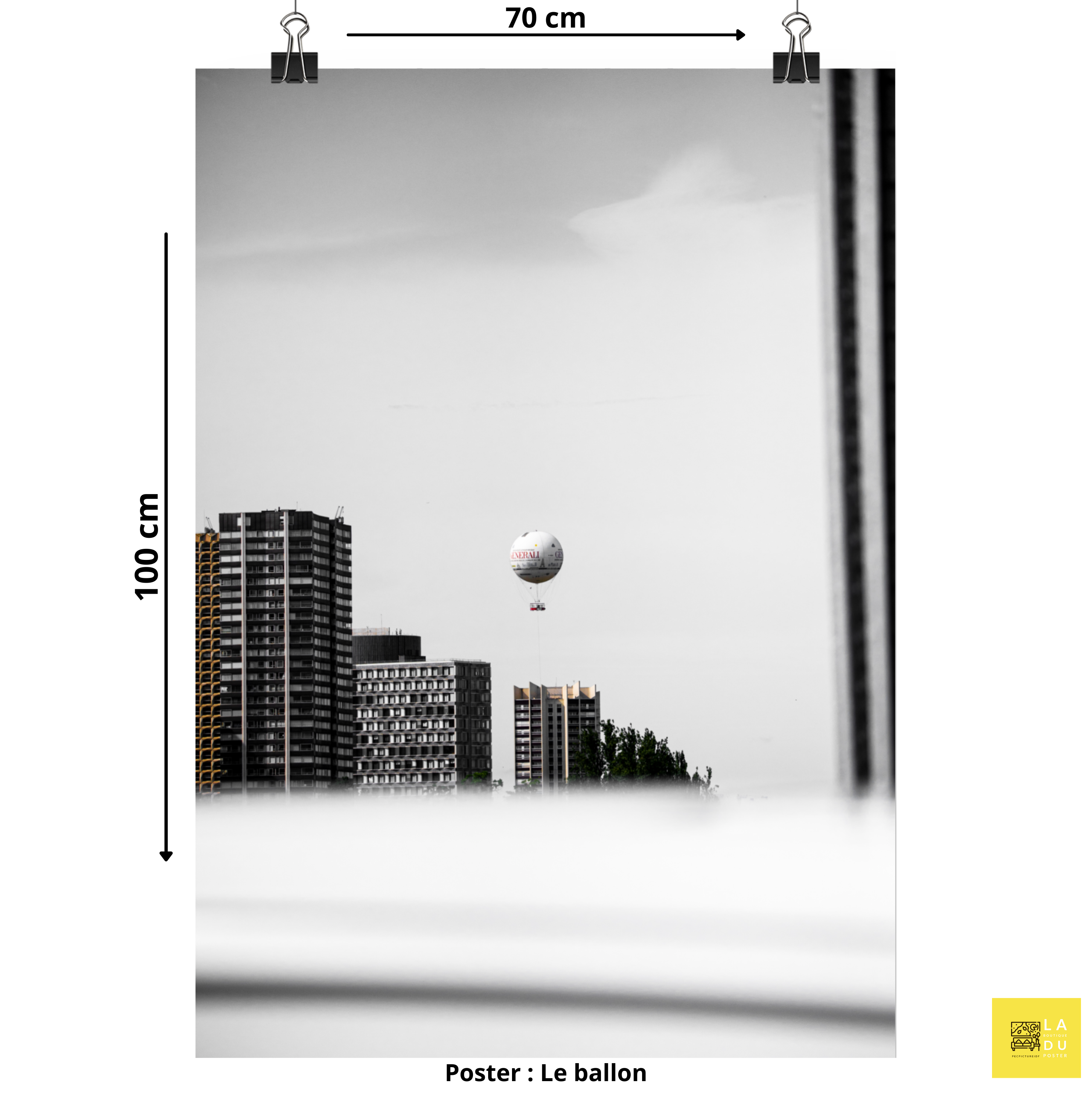 La montgolfière de paris - Poster - La boutique du poster Français