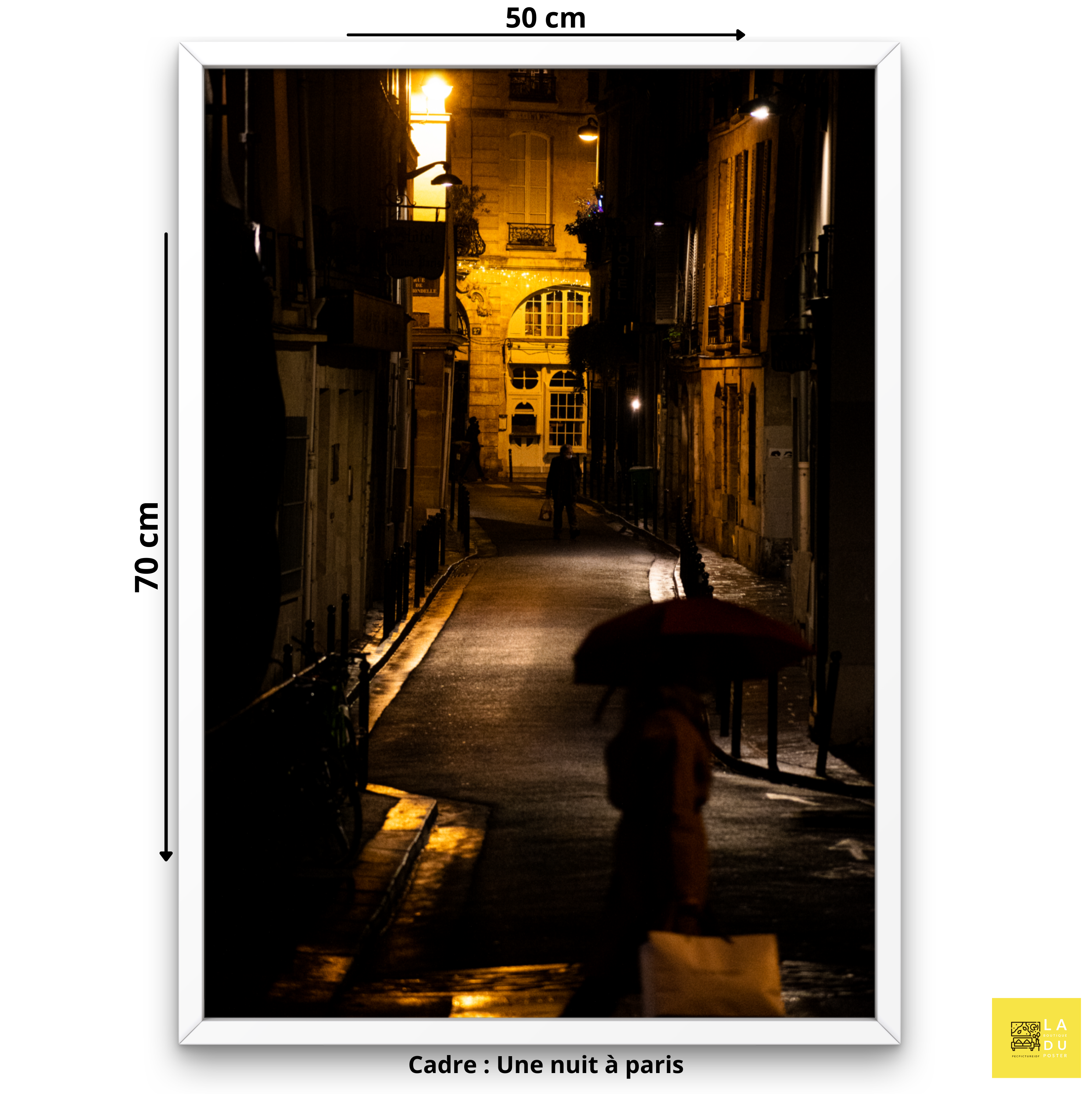 Poster mural - Une nuit à paris – Photographie de rue – Poster photo, poster XXL, photographie murale et des posters muraux unique au monde. La boutique de posters créée par Yann Peccard un Photographe français.