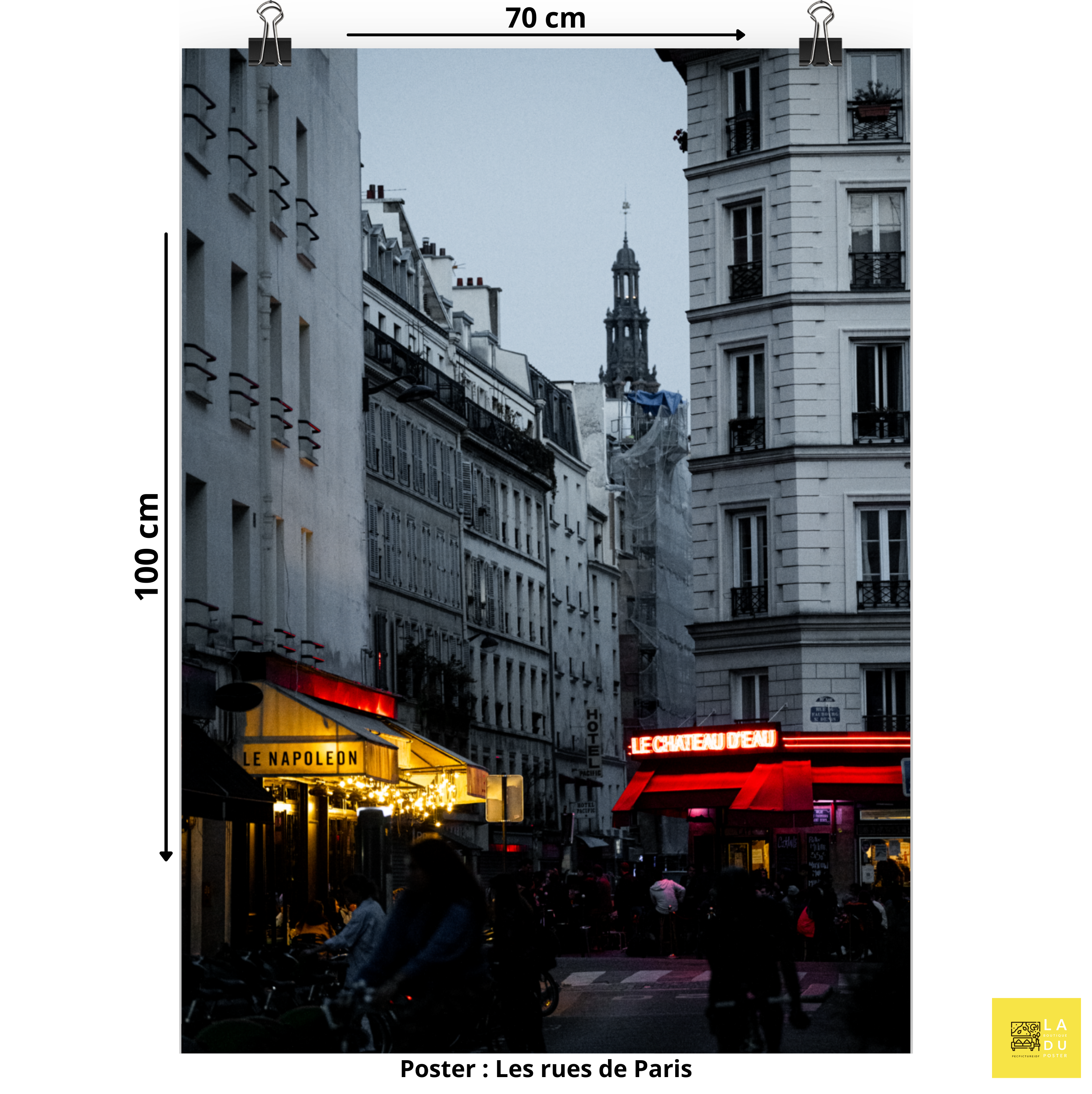 Les rues de Paris - Poster - La boutique du poster Français
