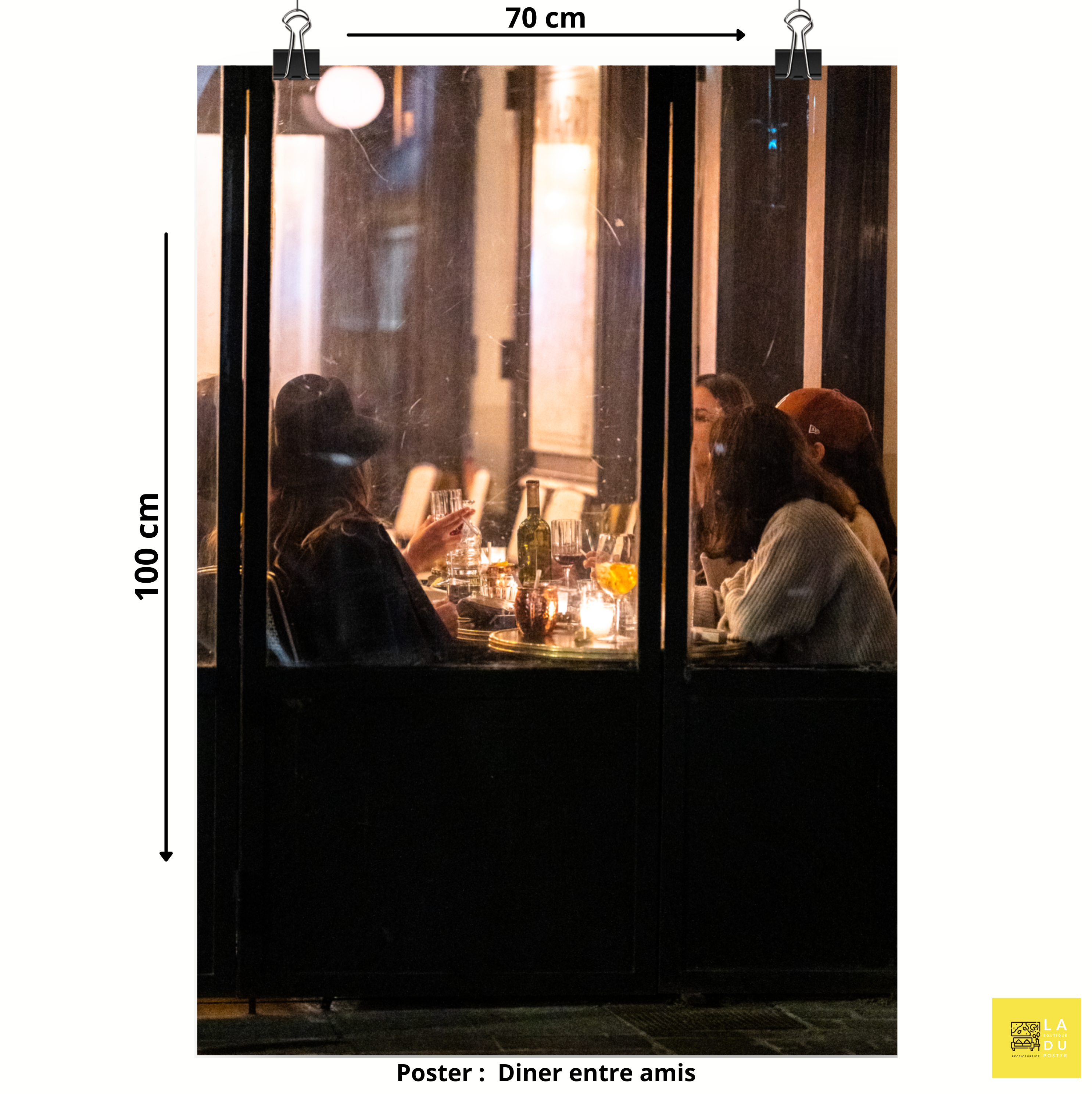 Poster mural - Apéro terrasse – Photographie de rue à Paris – Poster photo, poster XXL, Photo d’art, photographie murale et des posters muraux des photographies de rue unique au monde. La boutique de posters créée par un Photographe français.