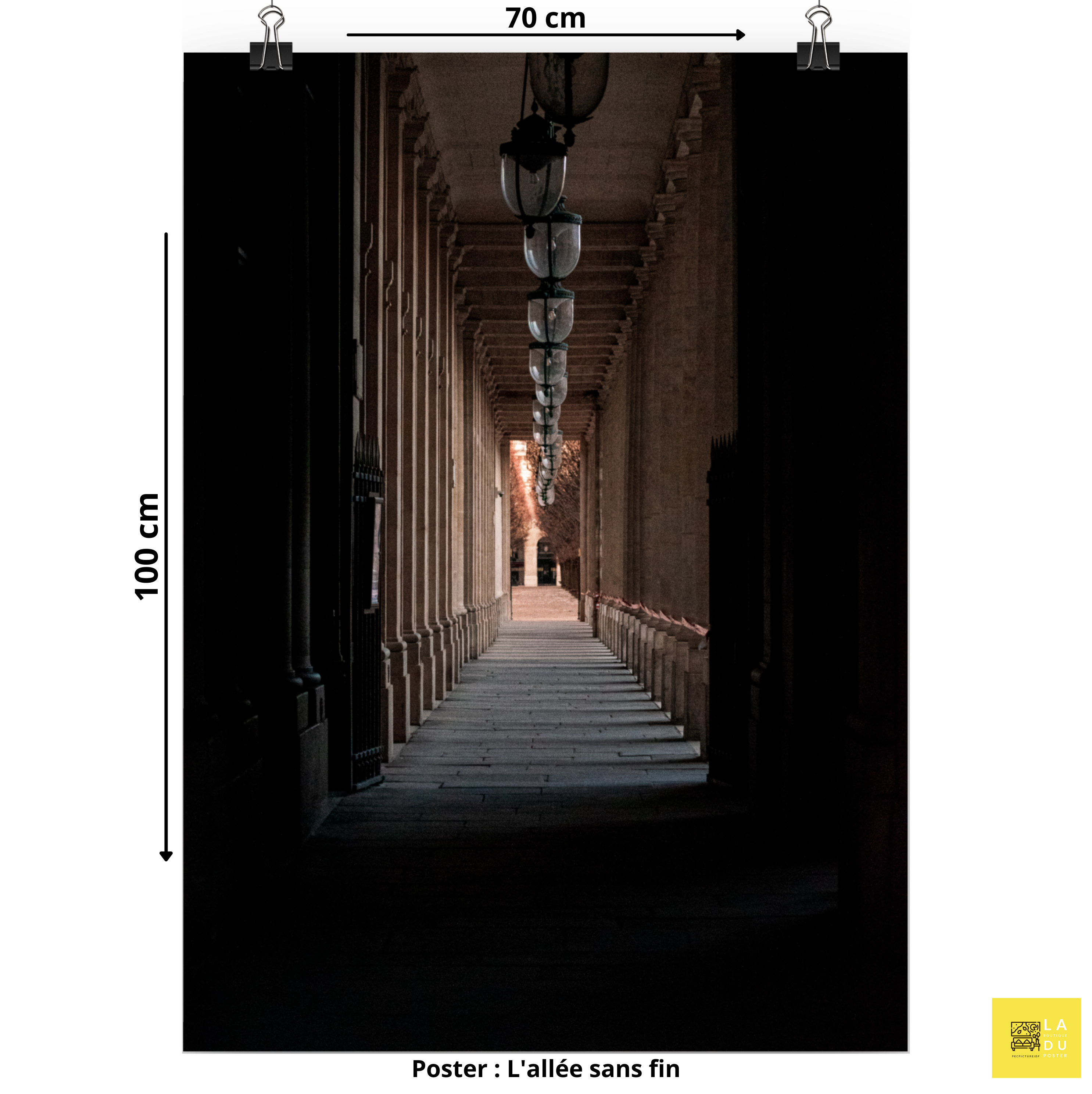 Poster mural - L'allée sans fin – Photographie de rue – Poster photo, poster XXL, Photo d’art, photographie murale et des posters muraux des photographies de rue unique au monde. La boutique de posters créée par un Photographe français.
