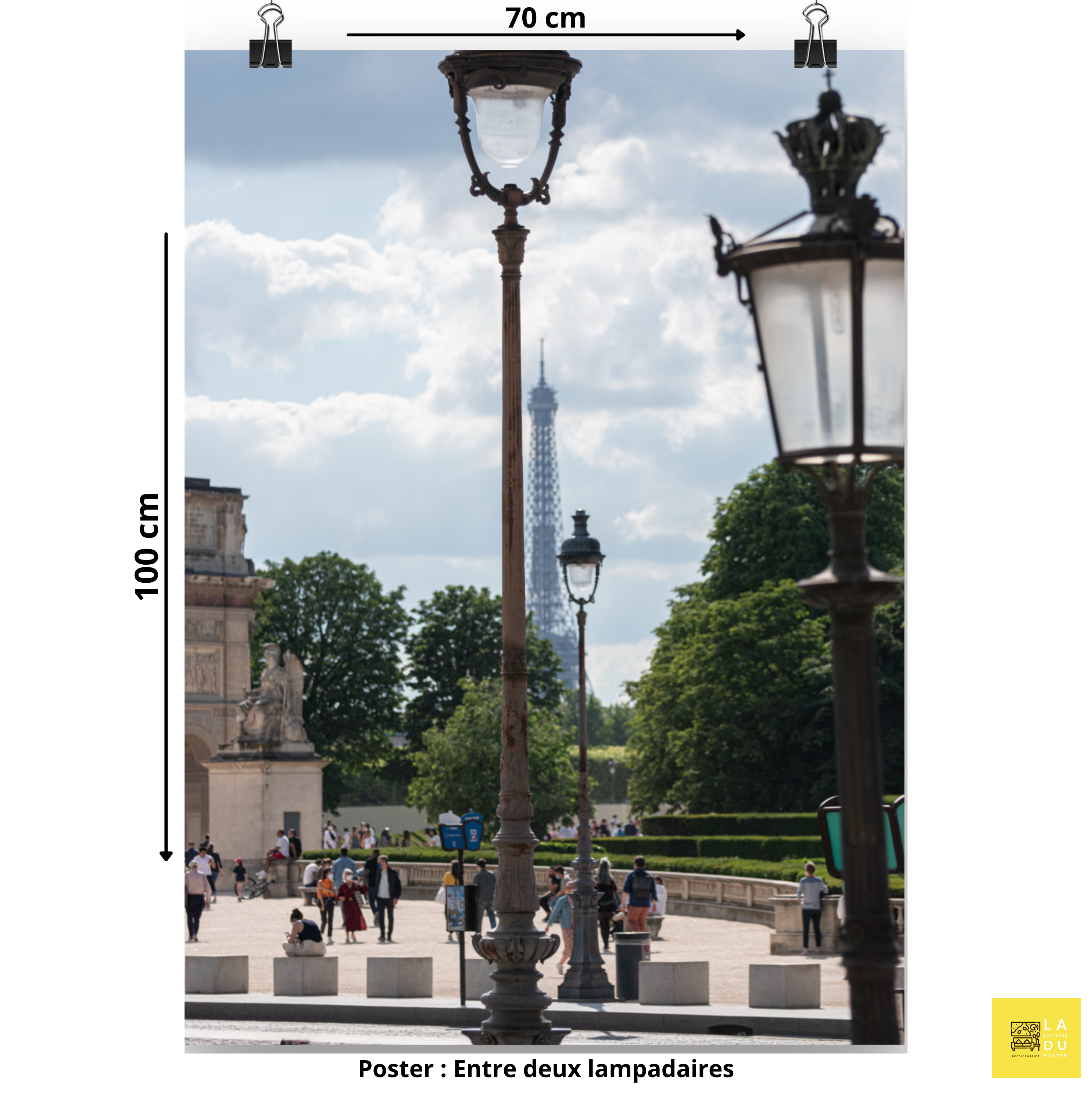 Entre deux lampadaires - Poster - La boutique du poster Français