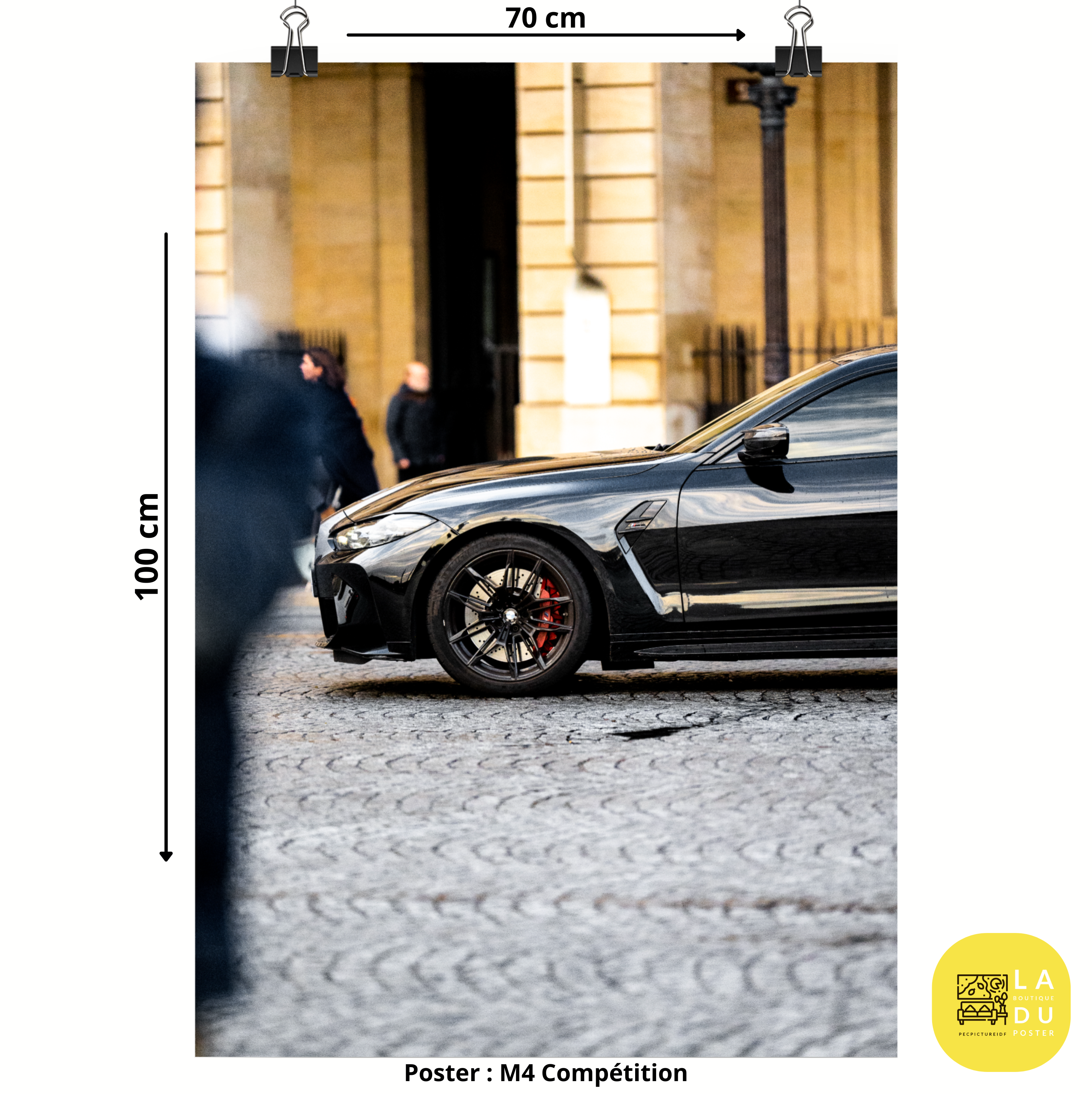 Poster mural - BMW M4 Compétition – Photographie de voiture – Poster photo, poster XXL, photographie murale et des posters muraux unique au monde. La boutique de posters créée par Yann Peccard un Photographe français.