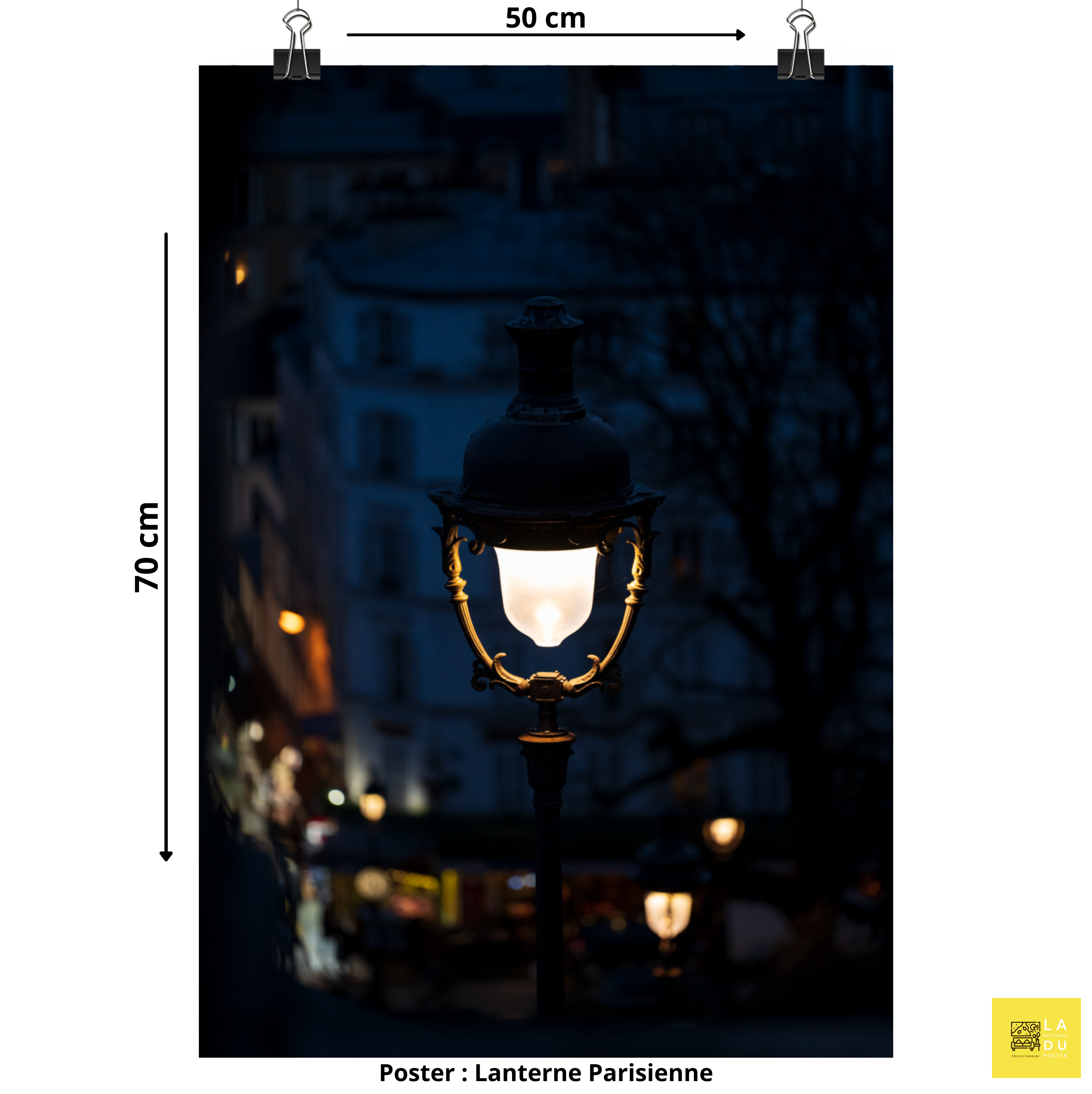 Lanterne Parisienne - Poster - La boutique du poster Français