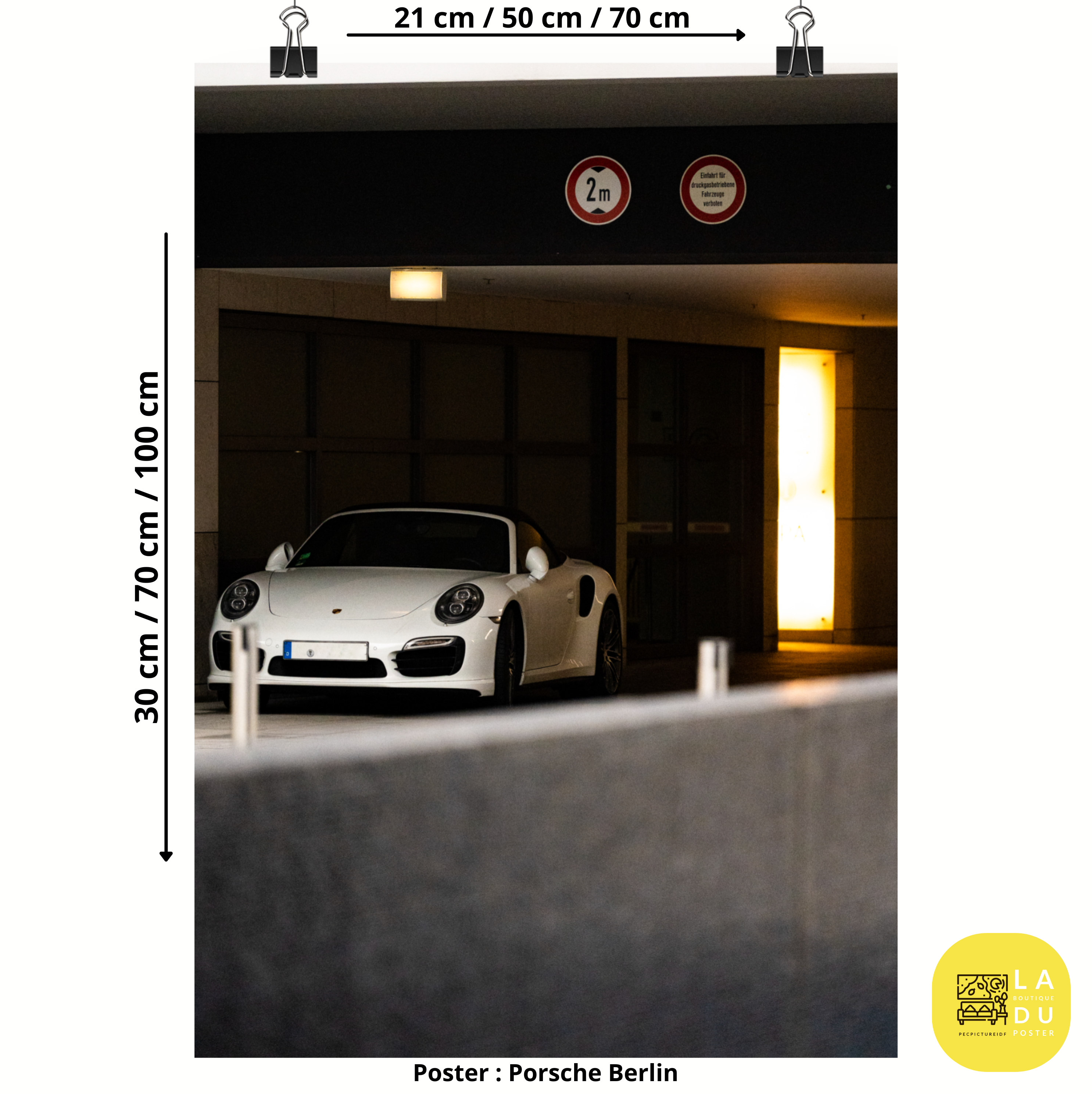 Poster mural - Porsche 911 turbo s cabriolet – Photographie de voiture de sport – Poster photo, poster XXL, photographie murale et des posters muraux unique au monde. La boutique de posters créée par Yann Peccard un Photographe français.